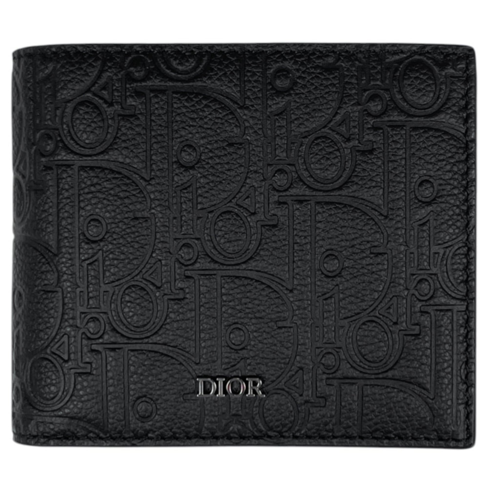 Christian Dior Black Leather Wallet (Bi-Fold) (Pre-Owned)