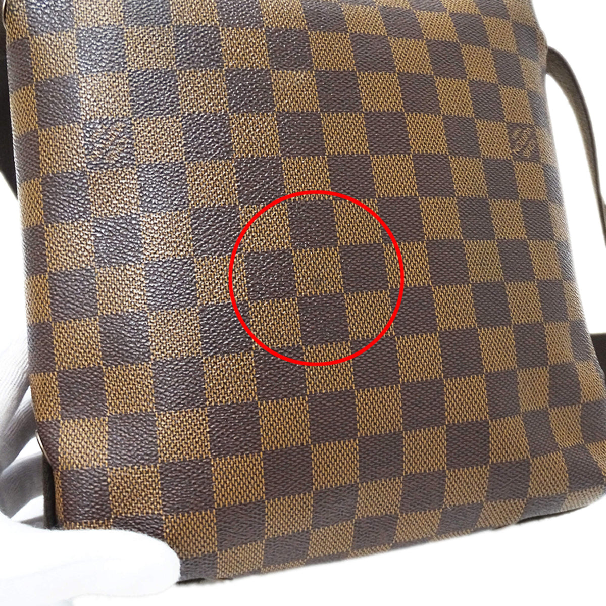 Louis Vuitton Brown Damier Canvas Galle Damier Canvas Handbag Shoulder Bag (Pre-Owned)