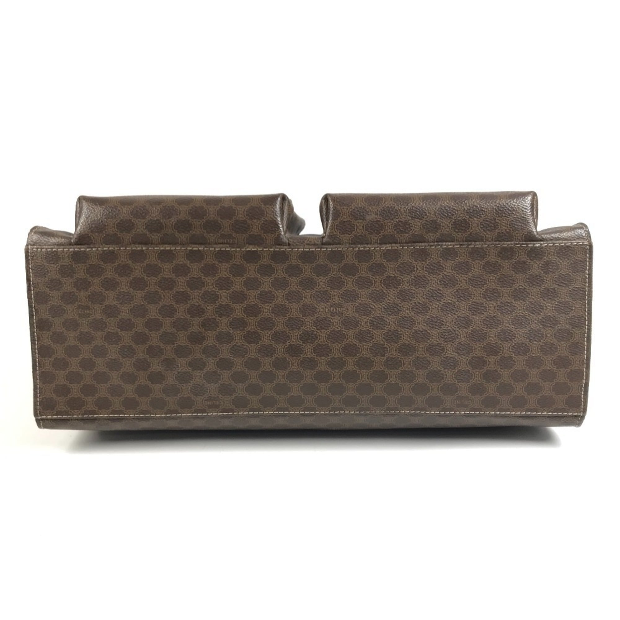 Celine Brown Leather Handbag Tote Bag (Pre-Owned)