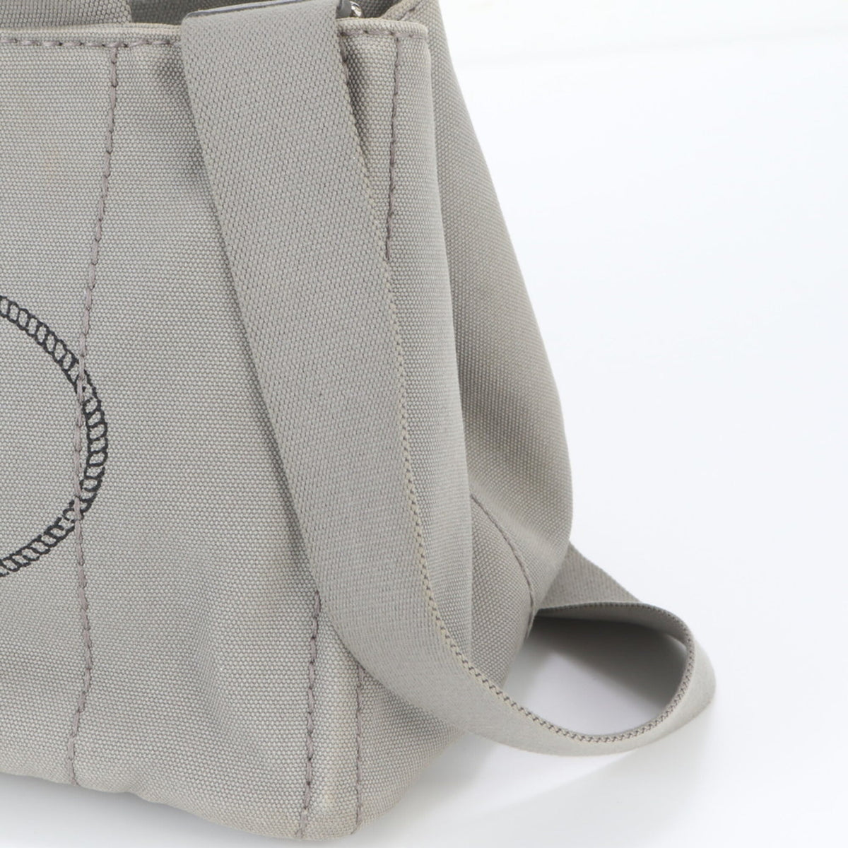 Prada Gray Handbag Shoulder Bag Tote Bag (Pre-Owned)
