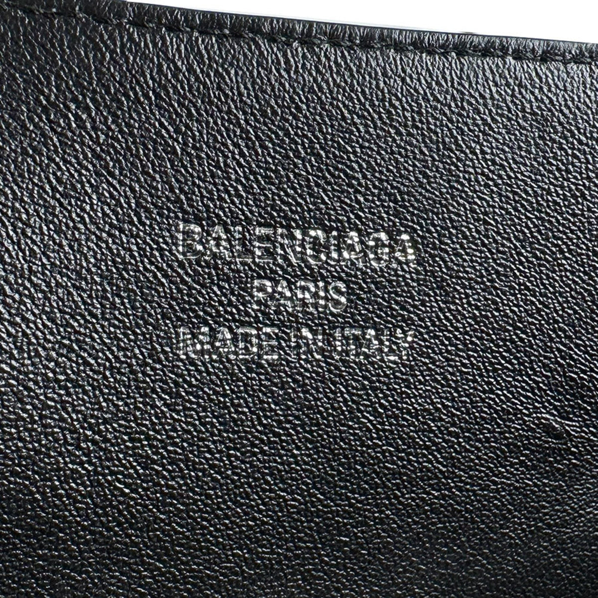 Balenciaga Black Leather Handbag Shoulder Bag (Pre-Owned)