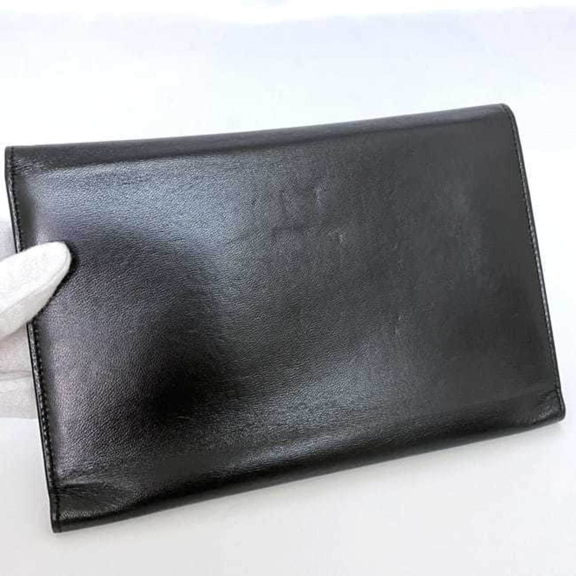 Loewe Black Nappa Leather Leather Wallet (Tri-Fold) (Pre-Owned)