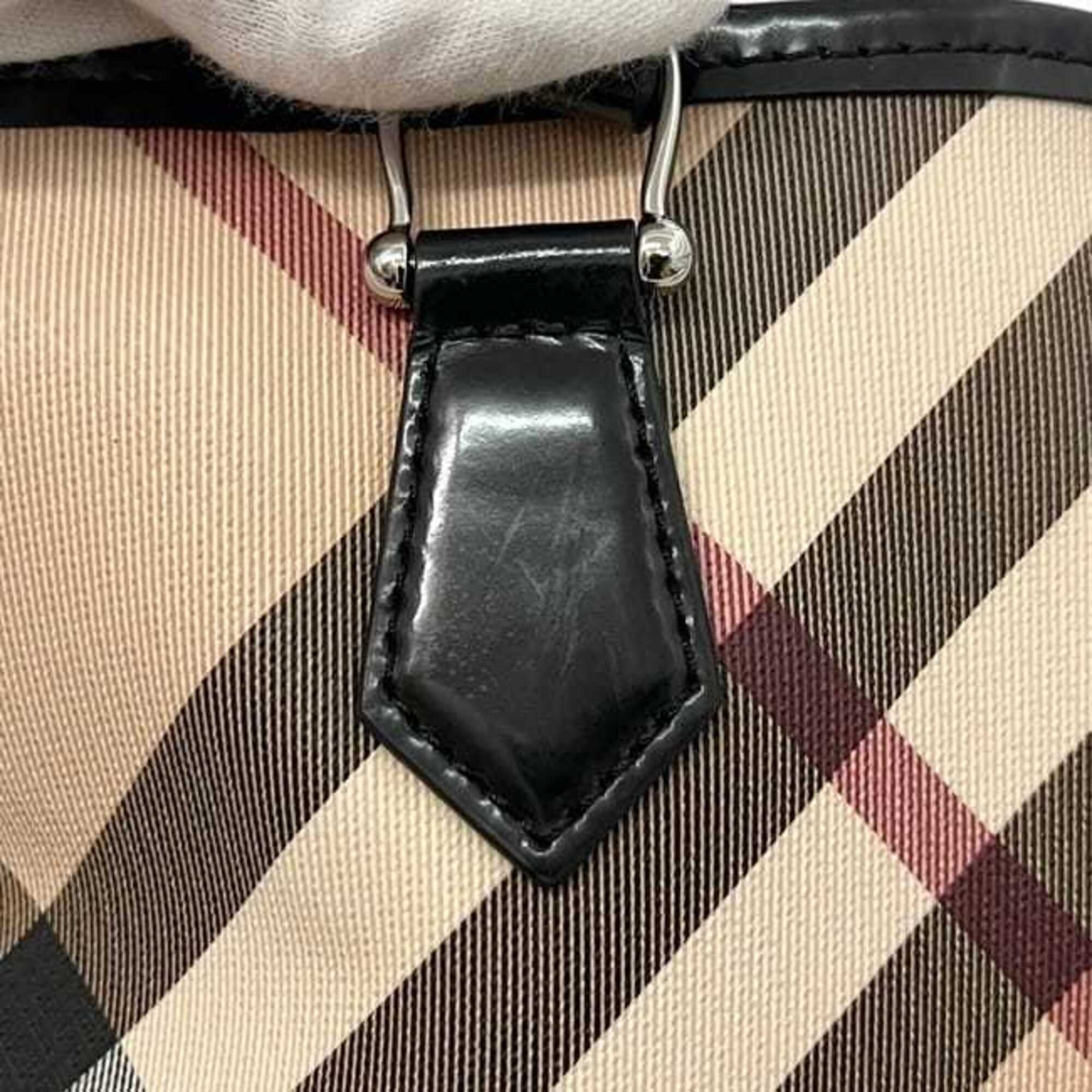 Burberry Beige Pvc Tote Bag (Pre-Owned)