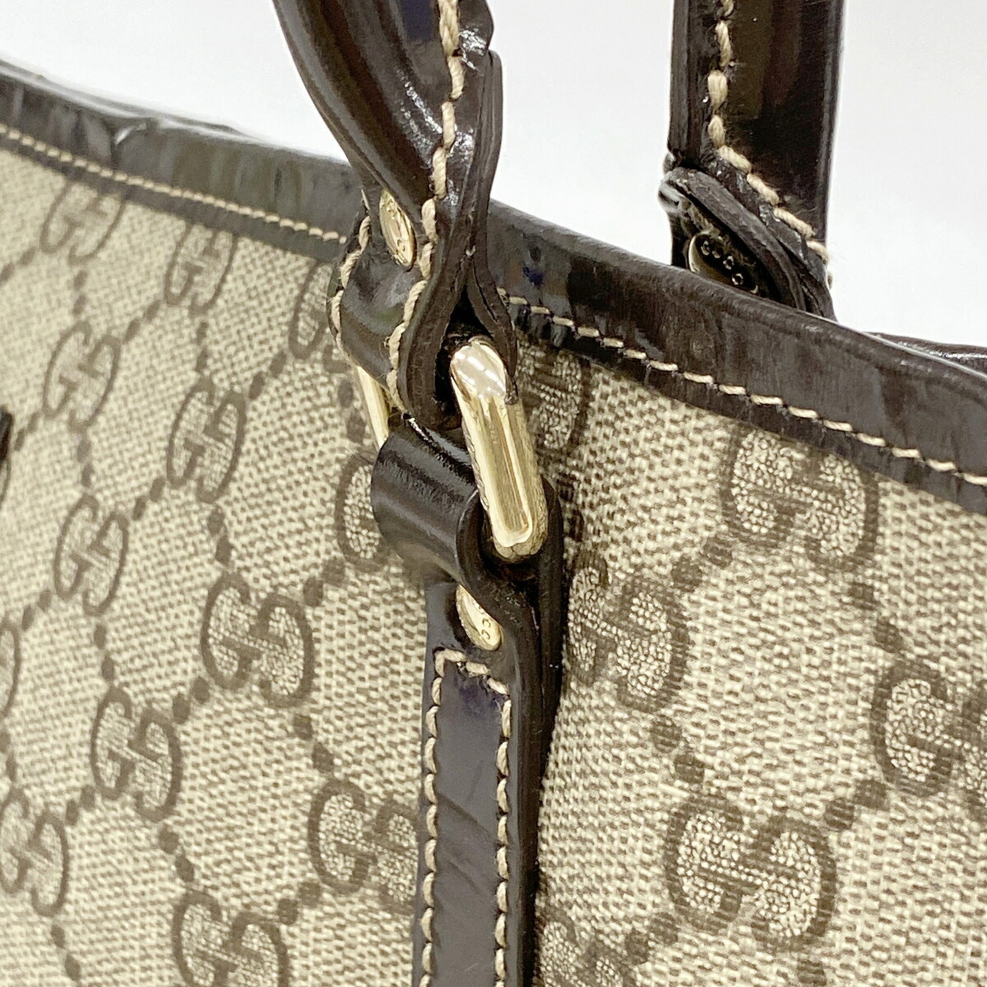 Gucci Brown Pvc Tote Bag (Pre-Owned)