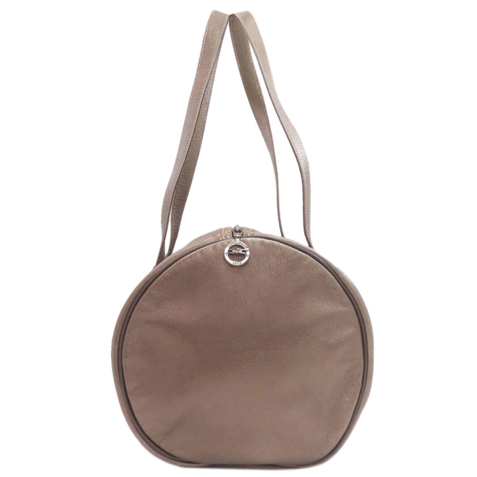 Longchamp Bronze Leather Tote Bag (Pre-Owned)
