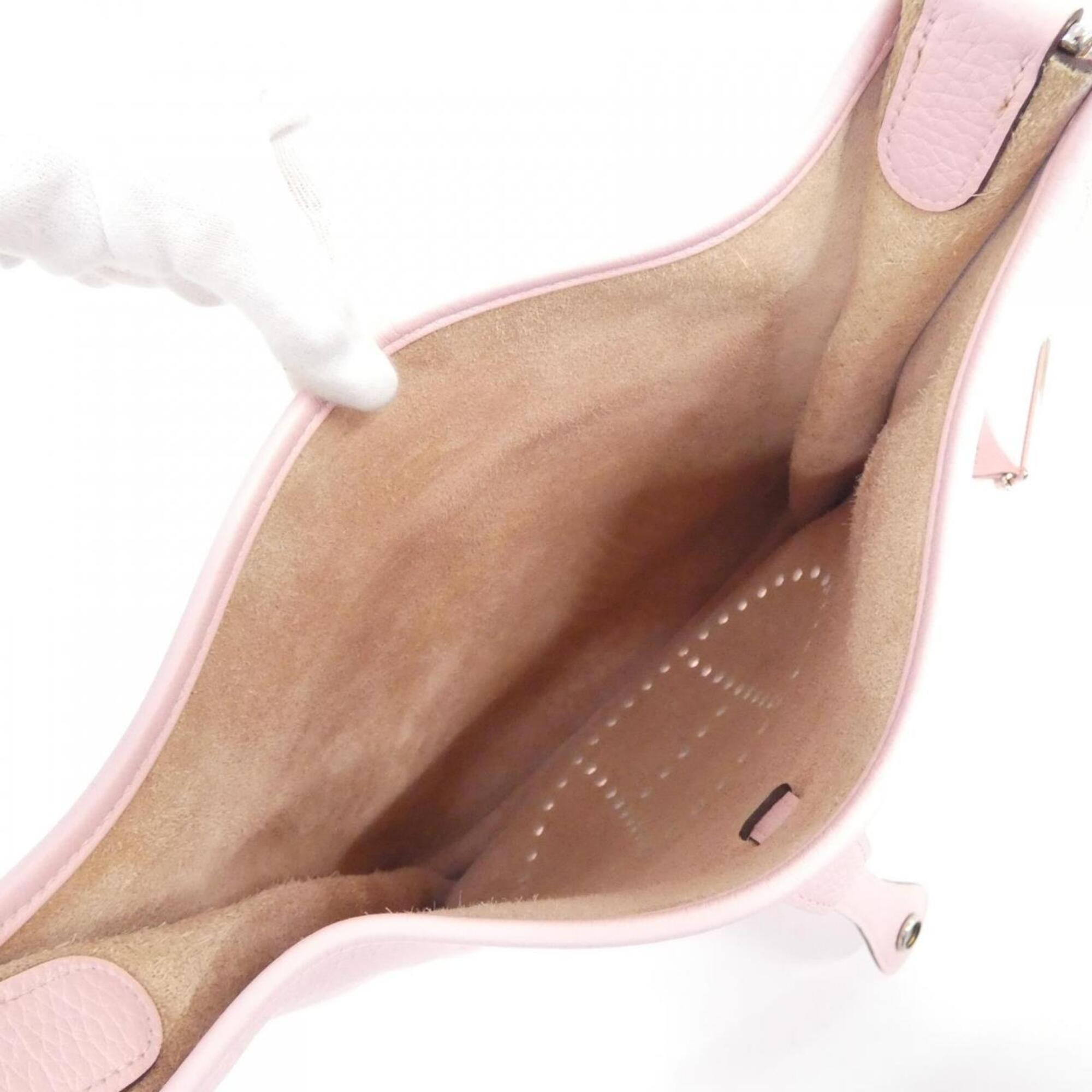 Hermes Rose Sakura Taurillon Clemence Leather Shoulder Bag (Pre-Owned)