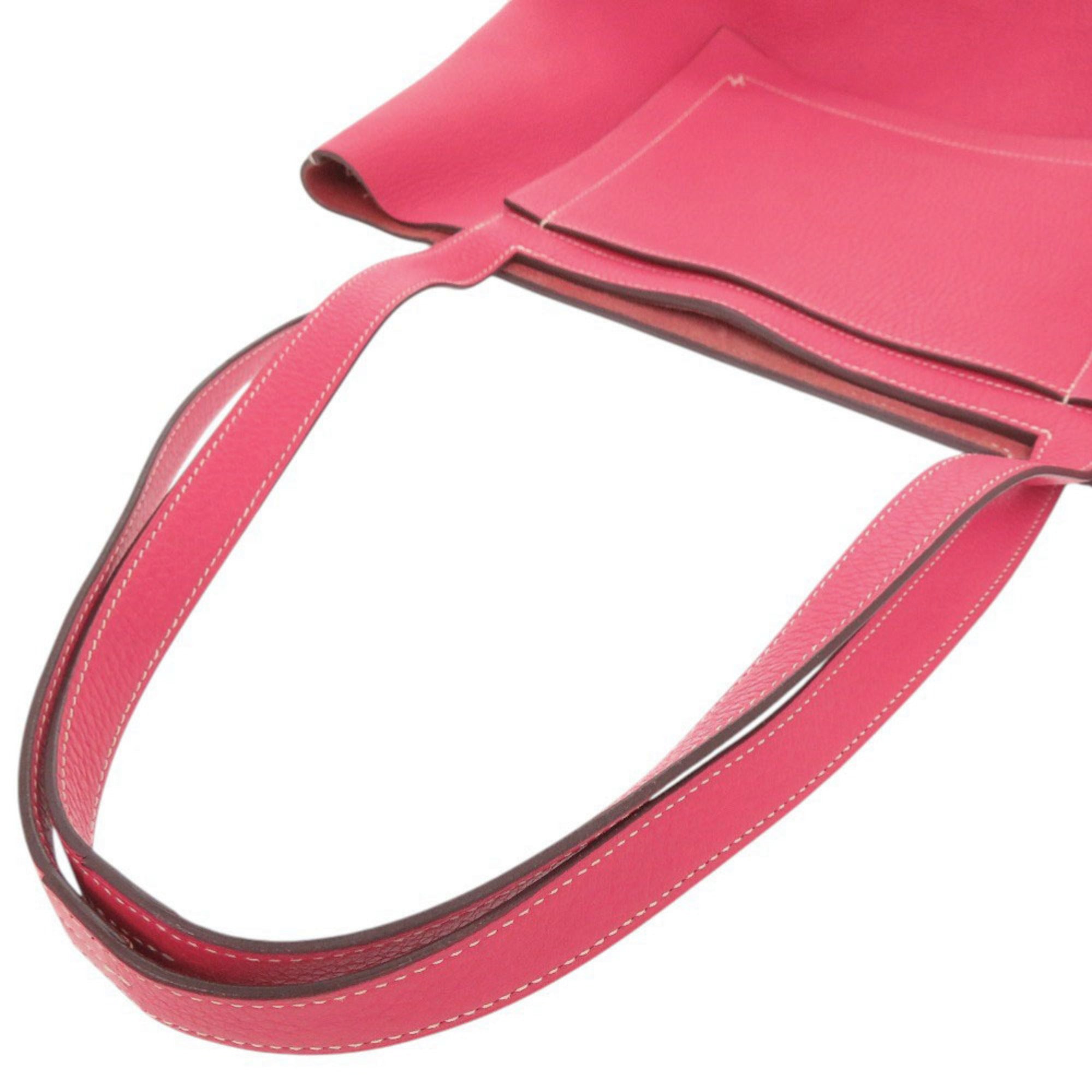 Hermes Pink Taurillon Clemence Leather Tote Bag (Pre-Owned)