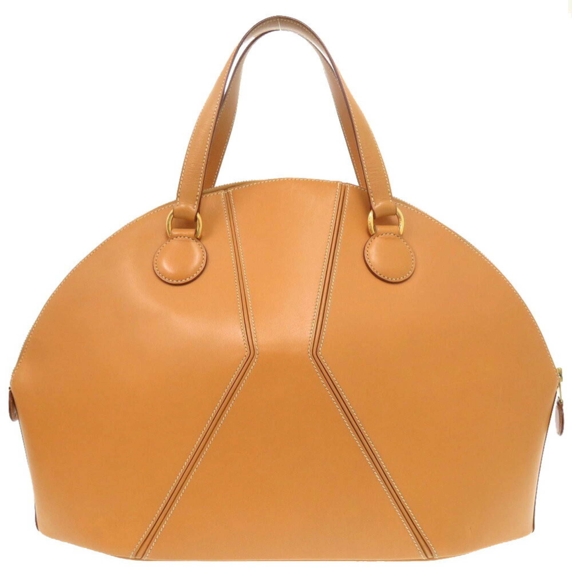 Hermes Natural Chamonix Leather Handbag (Pre-Owned)