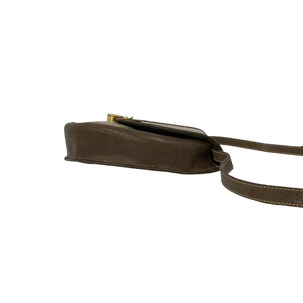 Gucci Brown Leather Pvc Pochette Shoulder Bag (Pre-Owned)