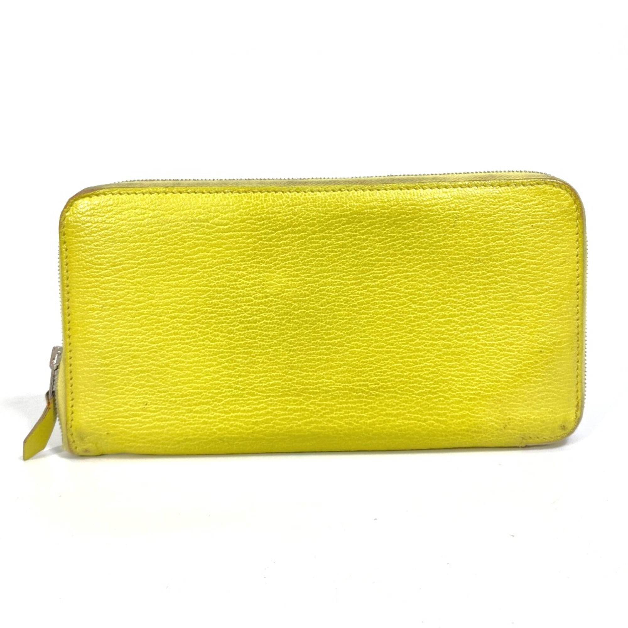 Hermes Yellow Leather Long Wallet (Bi-Fold) (Pre-Owned)