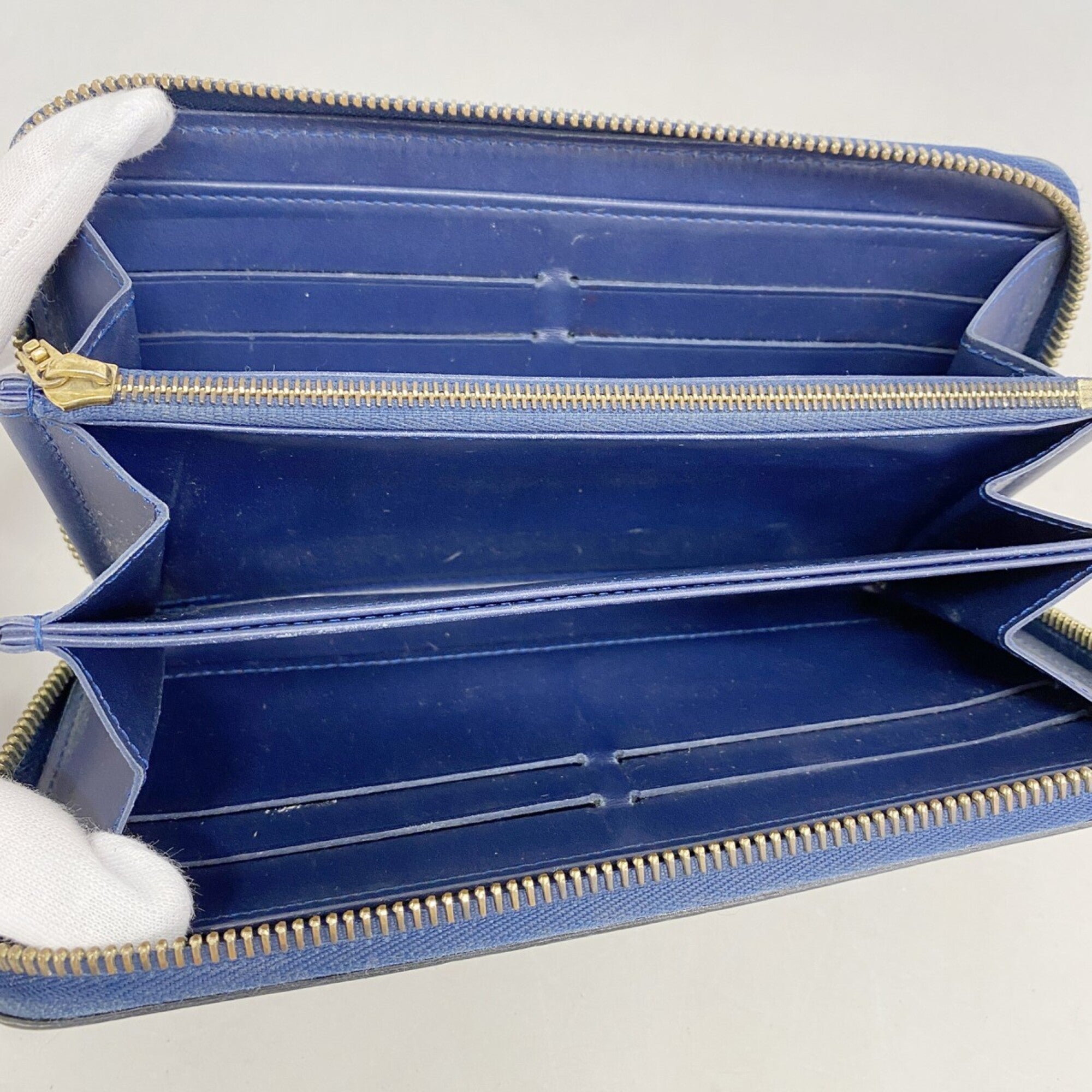 Louis Vuitton Grand Blue Long Wallet (Bi-Fold) (Pre-Owned)