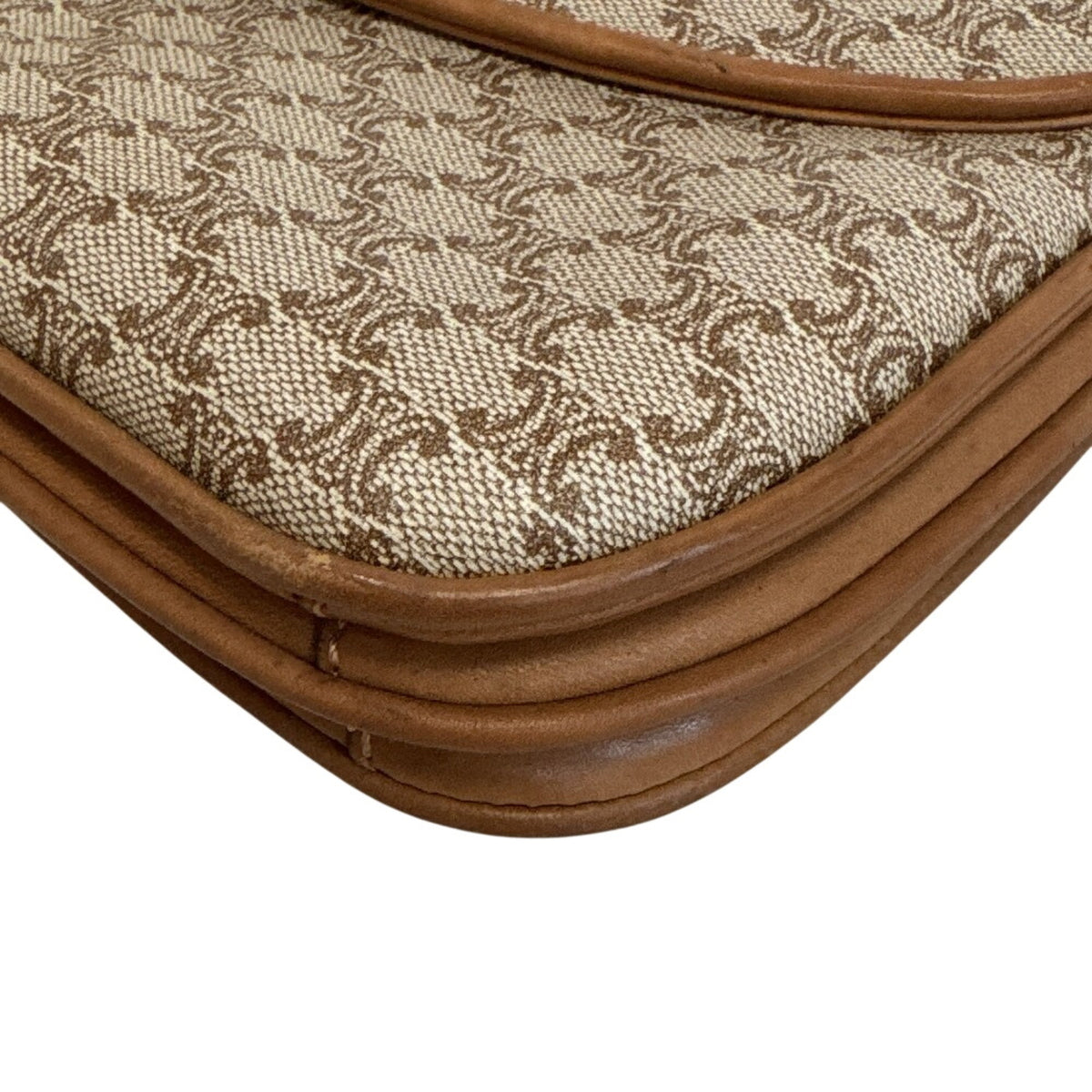 Celine Beige Brown Pvc Pochette Shoulder Bag (Pre-Owned)