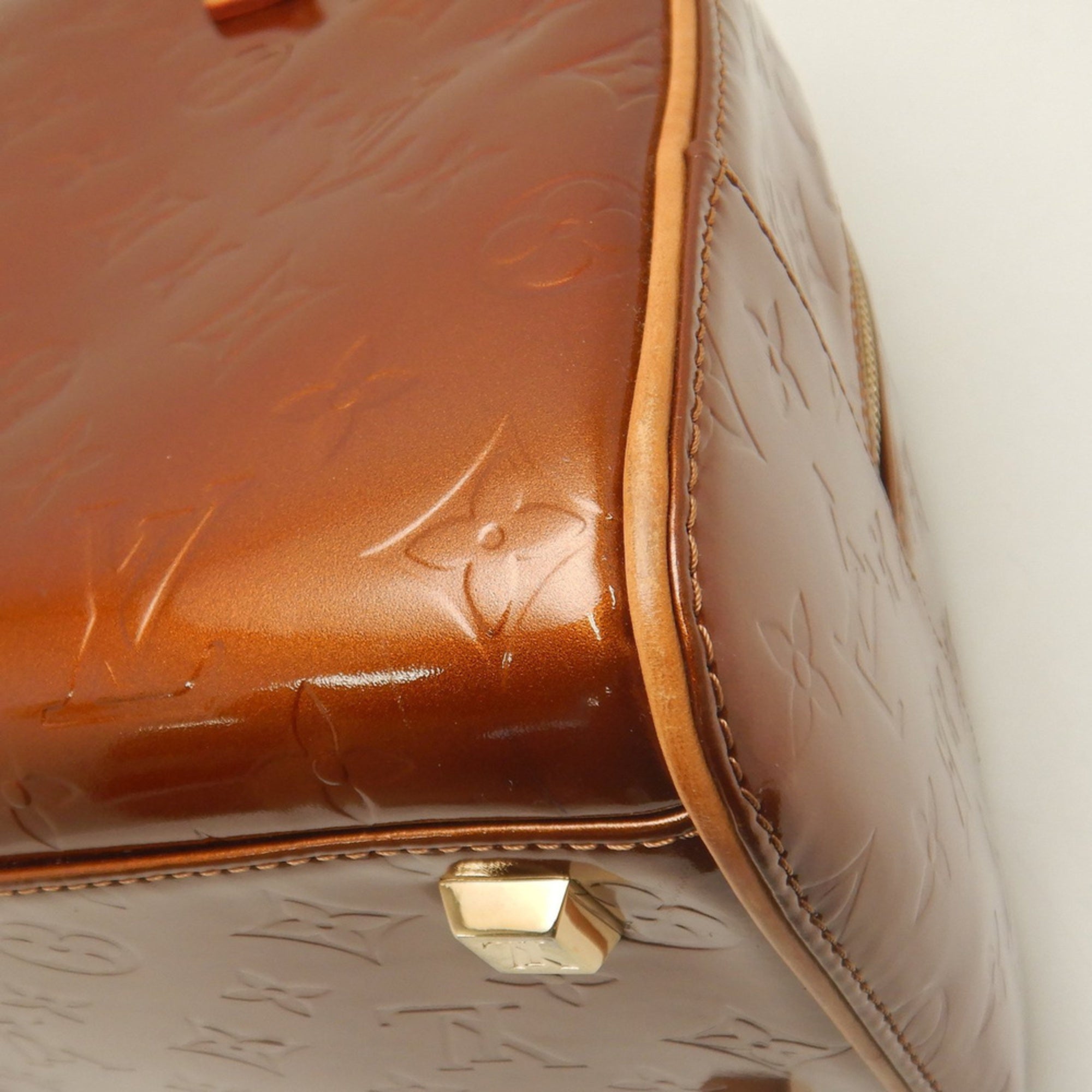 Louis Vuitton Bronze Monogram Monogram Vernis Handbag (Pre-Owned)