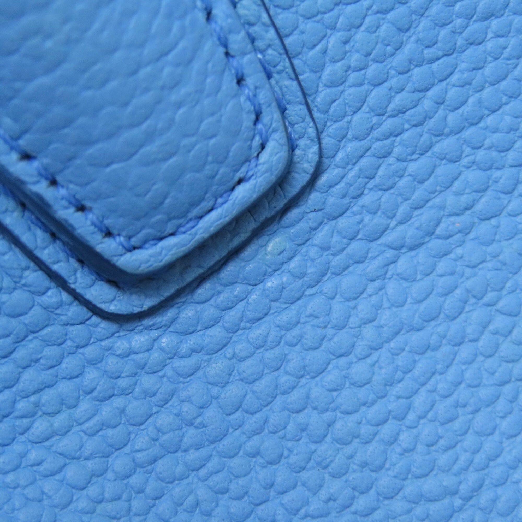 Mcm Light Blue Leather Handbag (Pre-Owned)