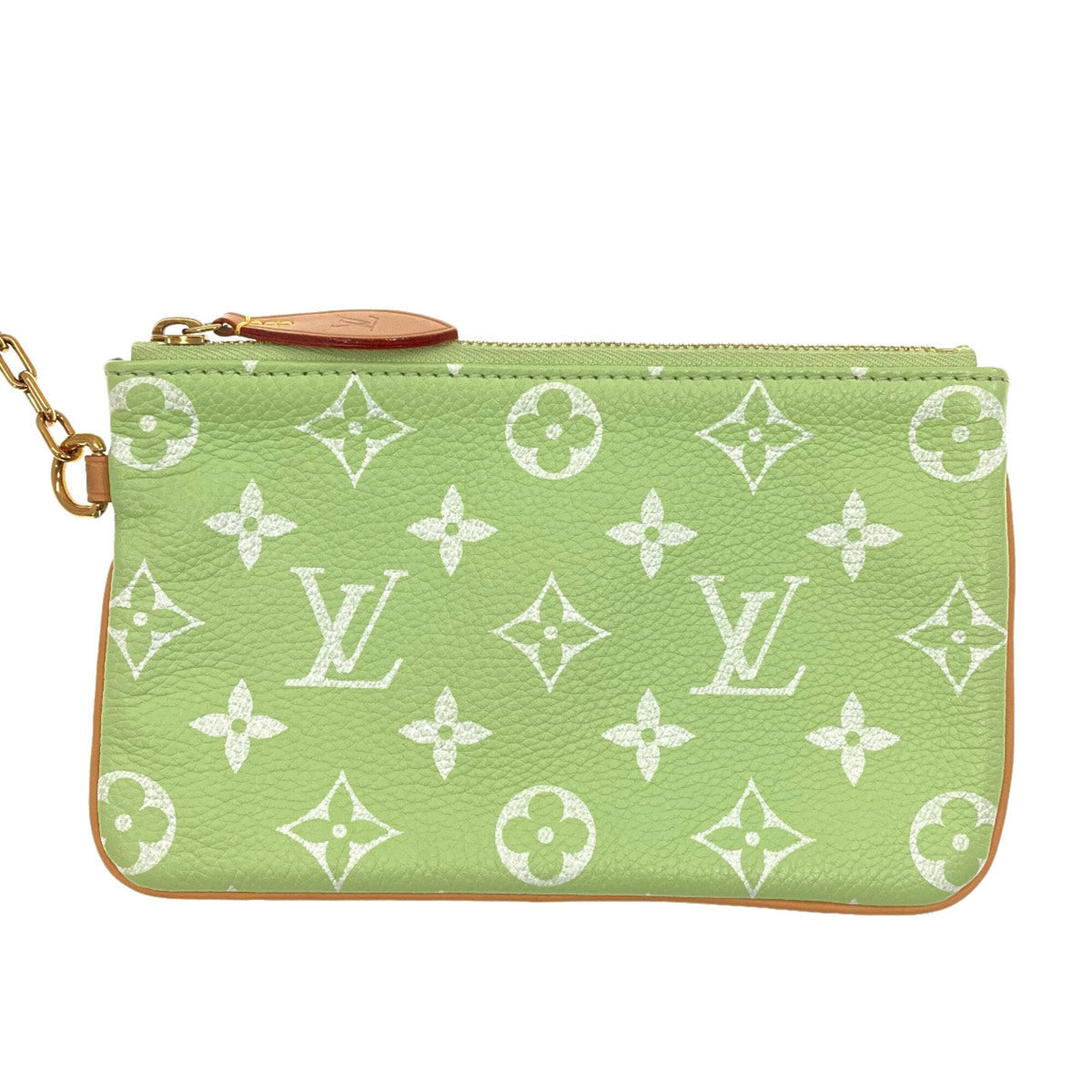 Louis Vuitton Green Monogram Monogram Canvas Leather Handbag (Pre-Owned)