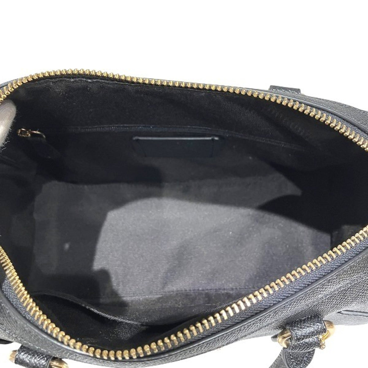 Coach Black Leather Handbag Shoulder Bag (Pre-Owned)