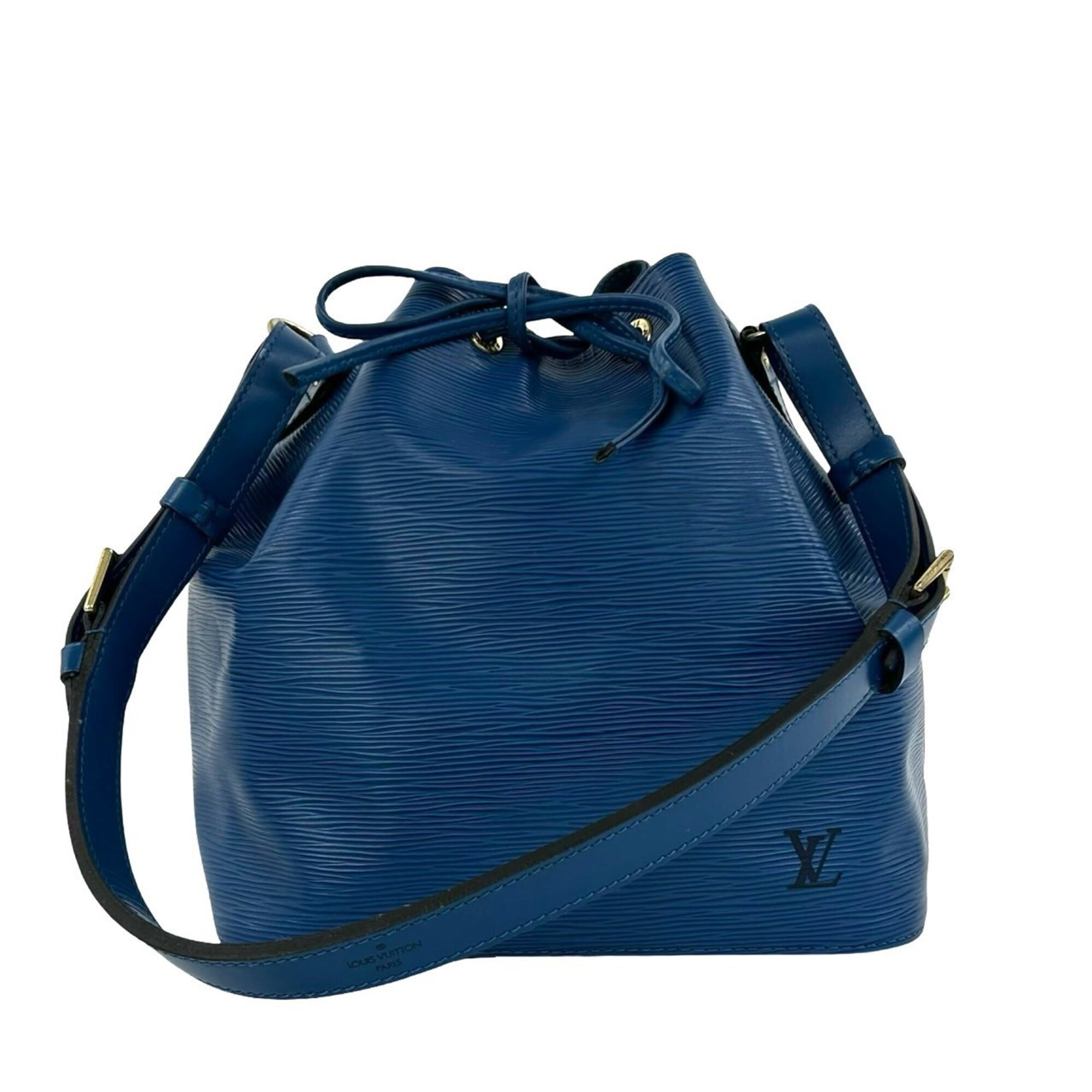 Louis Vuitton Blue Leather Shoulder Bag (Pre-Owned)