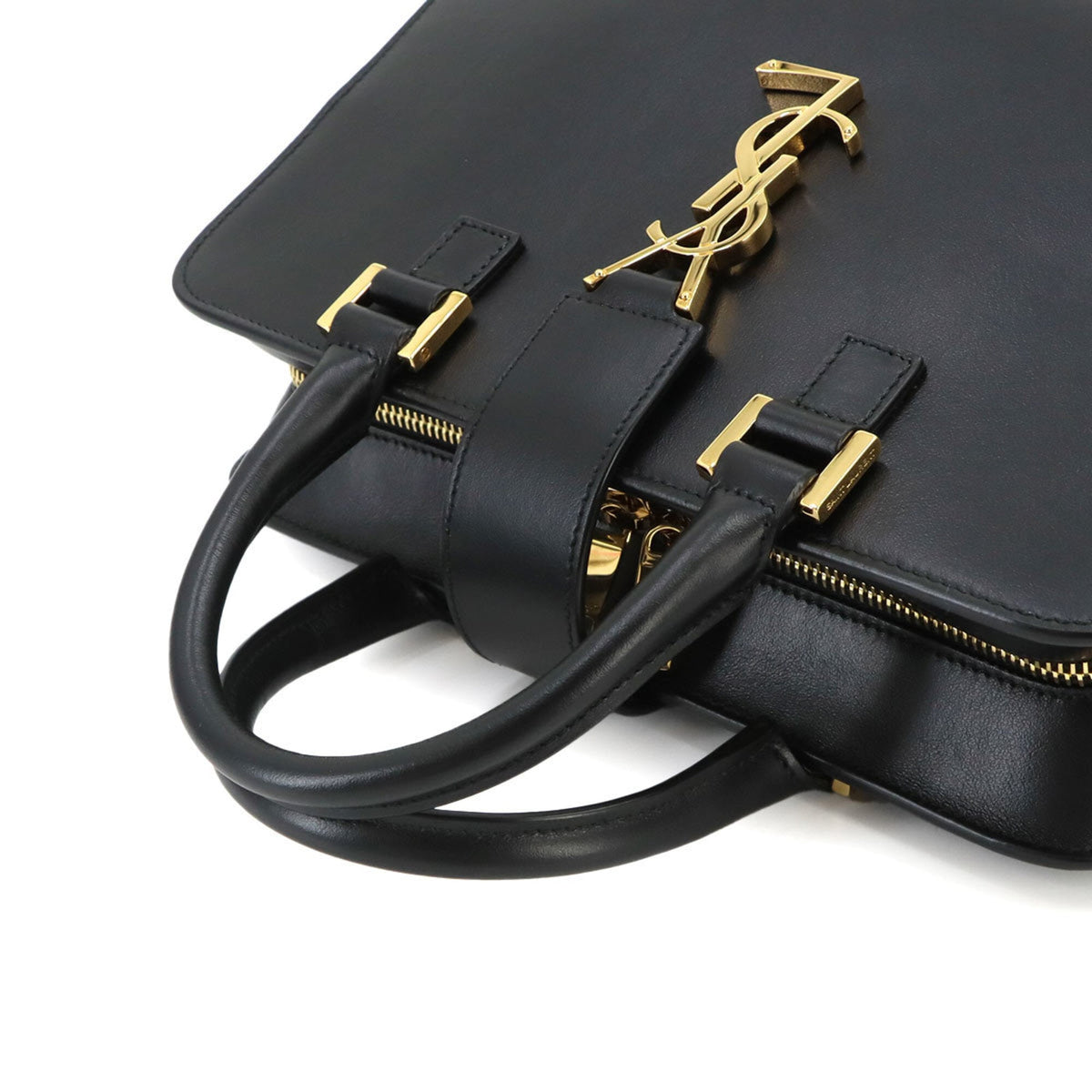 Saint Laurent Black Leather Handbag (Pre-Owned)