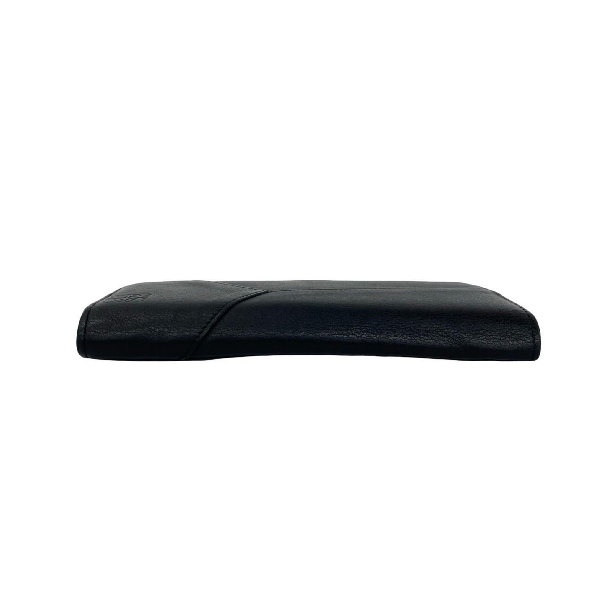 Loewe Black Leather Long Wallet (Bi-Fold) (Pre-Owned)