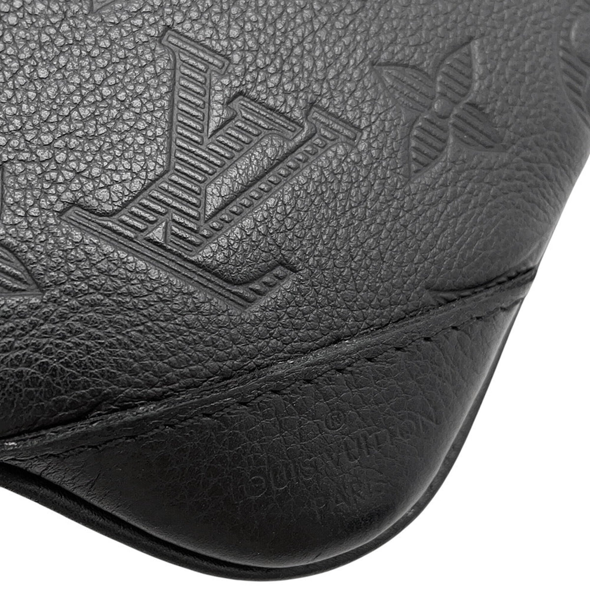 Louis Vuitton Monogram Shadow Black Noir Monogram Shadow Handbag Shoulder Bag (Pre-Owned)