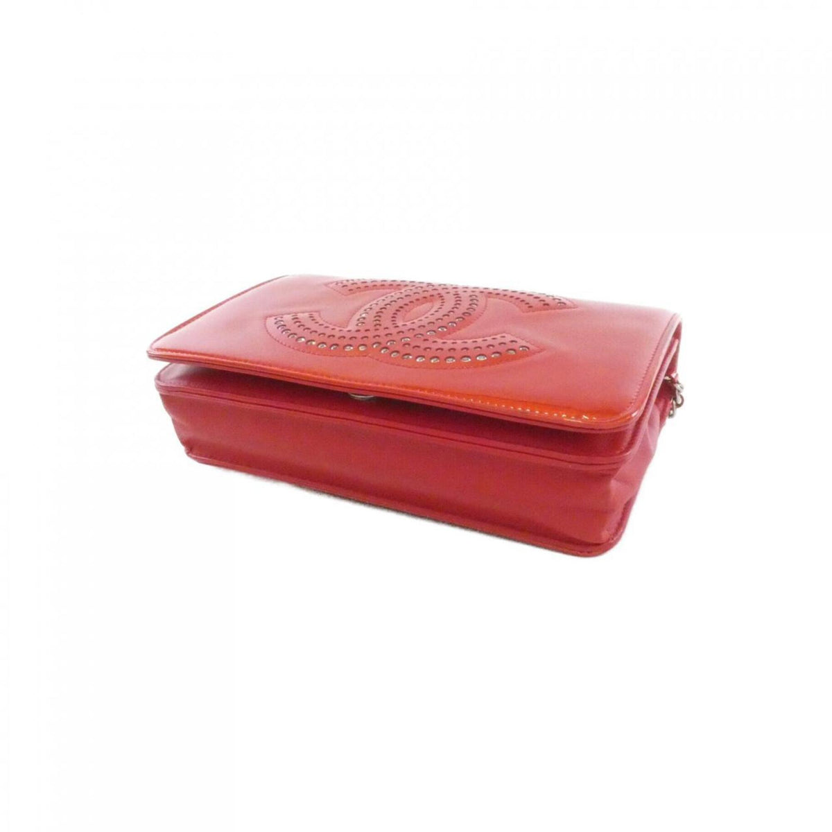 Chanel Red Color Chain/Shoulder Wallet (Pre-Owned)