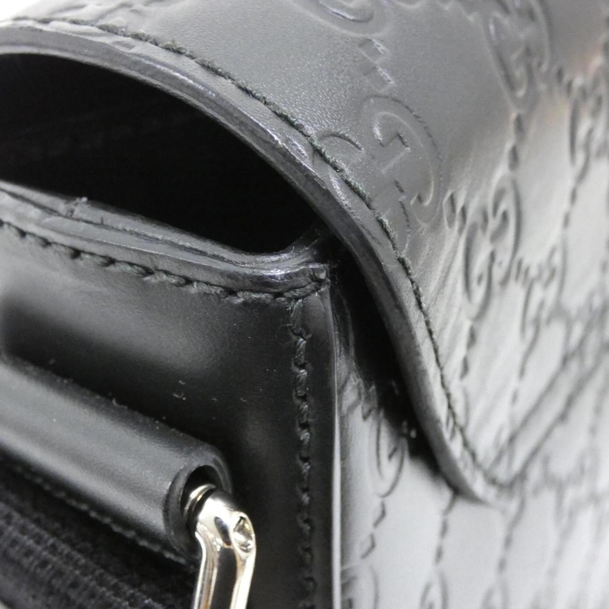 Gucci Black Leather Shoulder Bag (Pre-Owned)