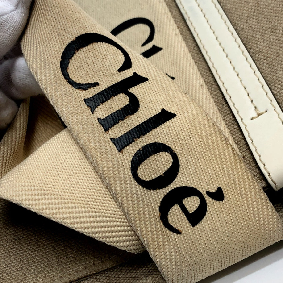 Chloé Beige Cloth Tote Bag (Pre-Owned)