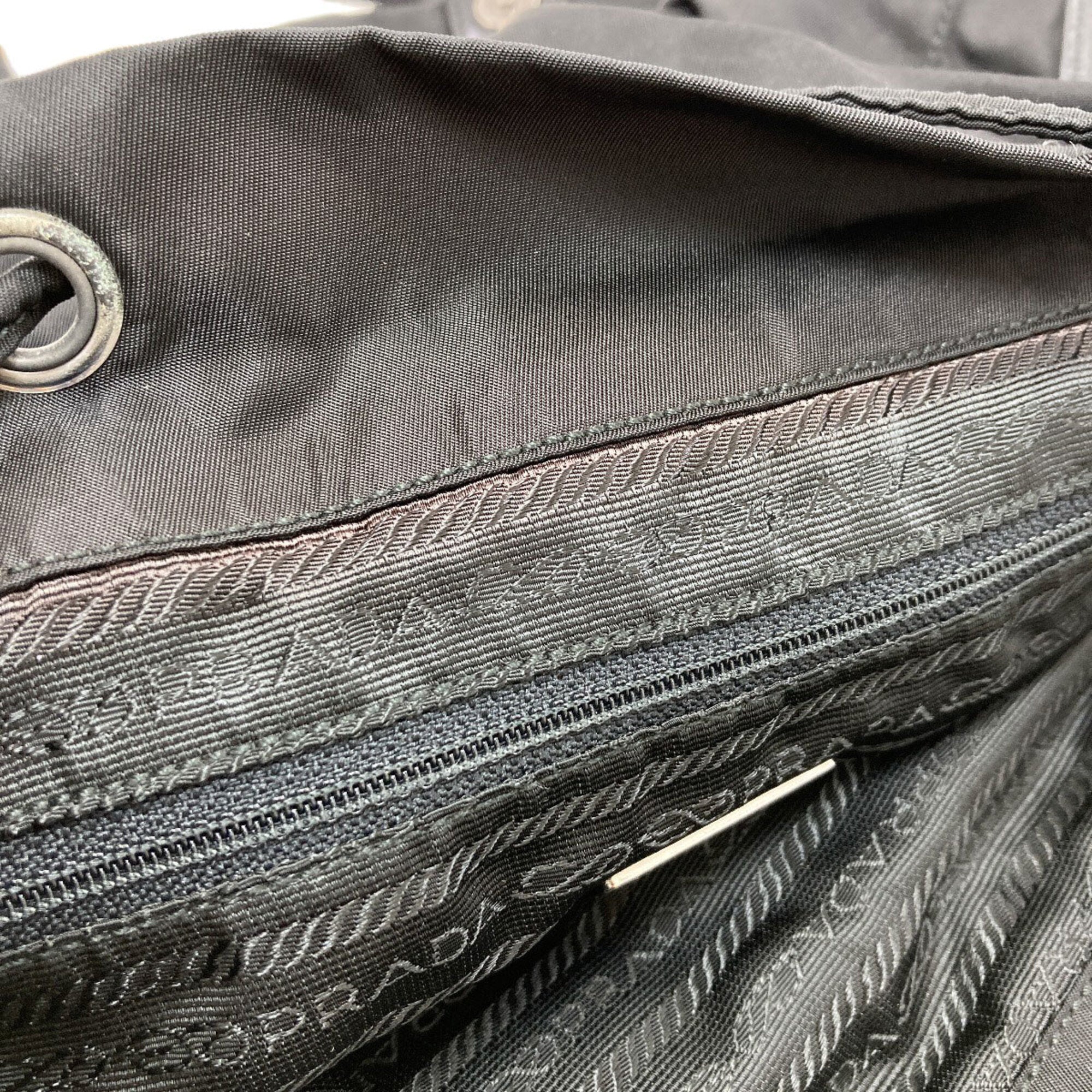 Prada Black Nylon Backpack (Pre-Owned)