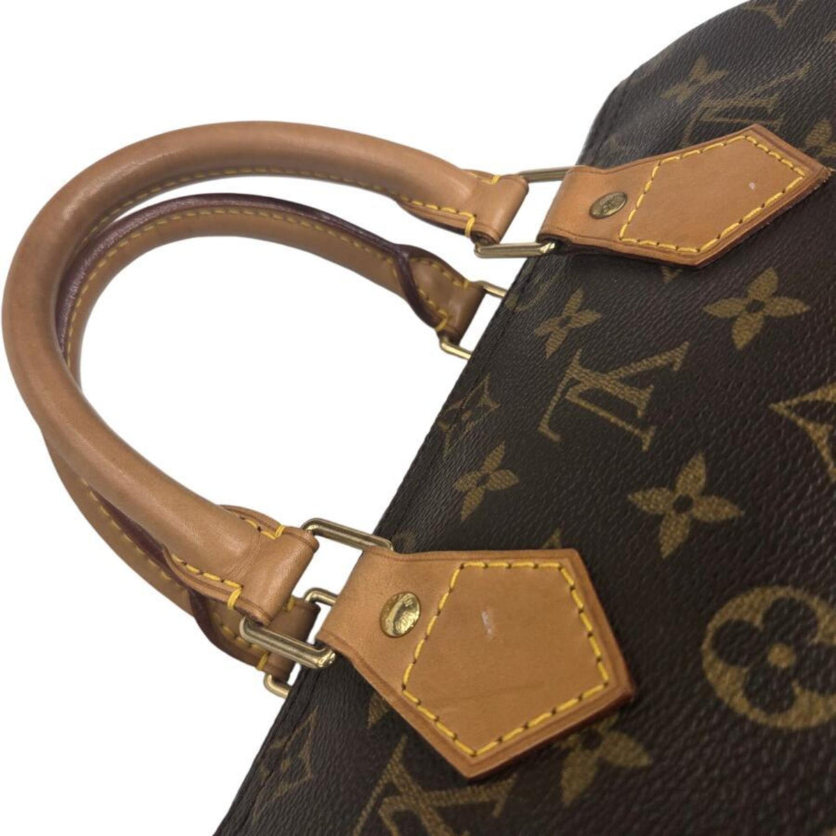 Louis Vuitton Brown Monogram White Monogram Boston Bag Handbag (Pre-Owned)