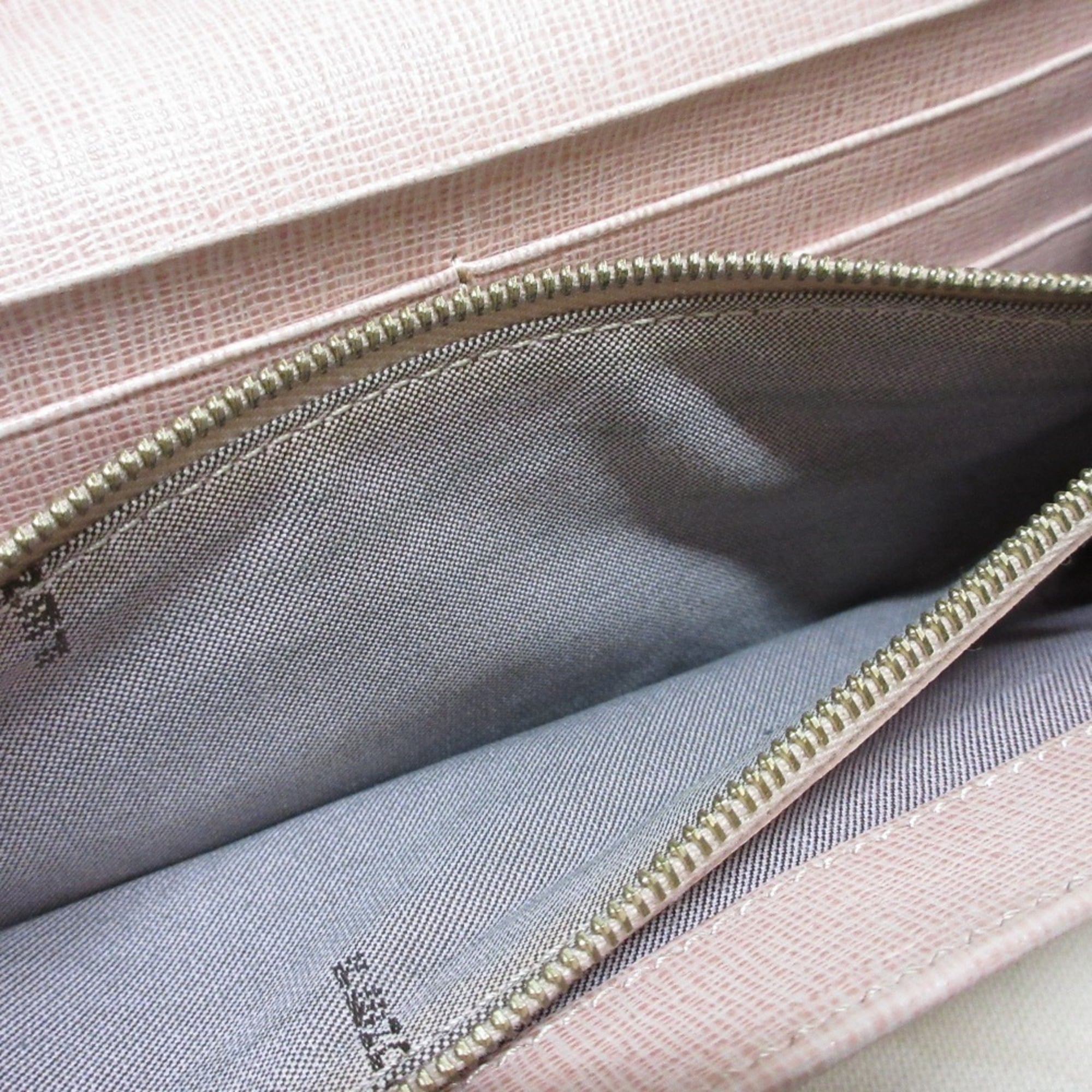 Fendi Pink Leather Long Wallet (Bi-Fold) (Pre-Owned)