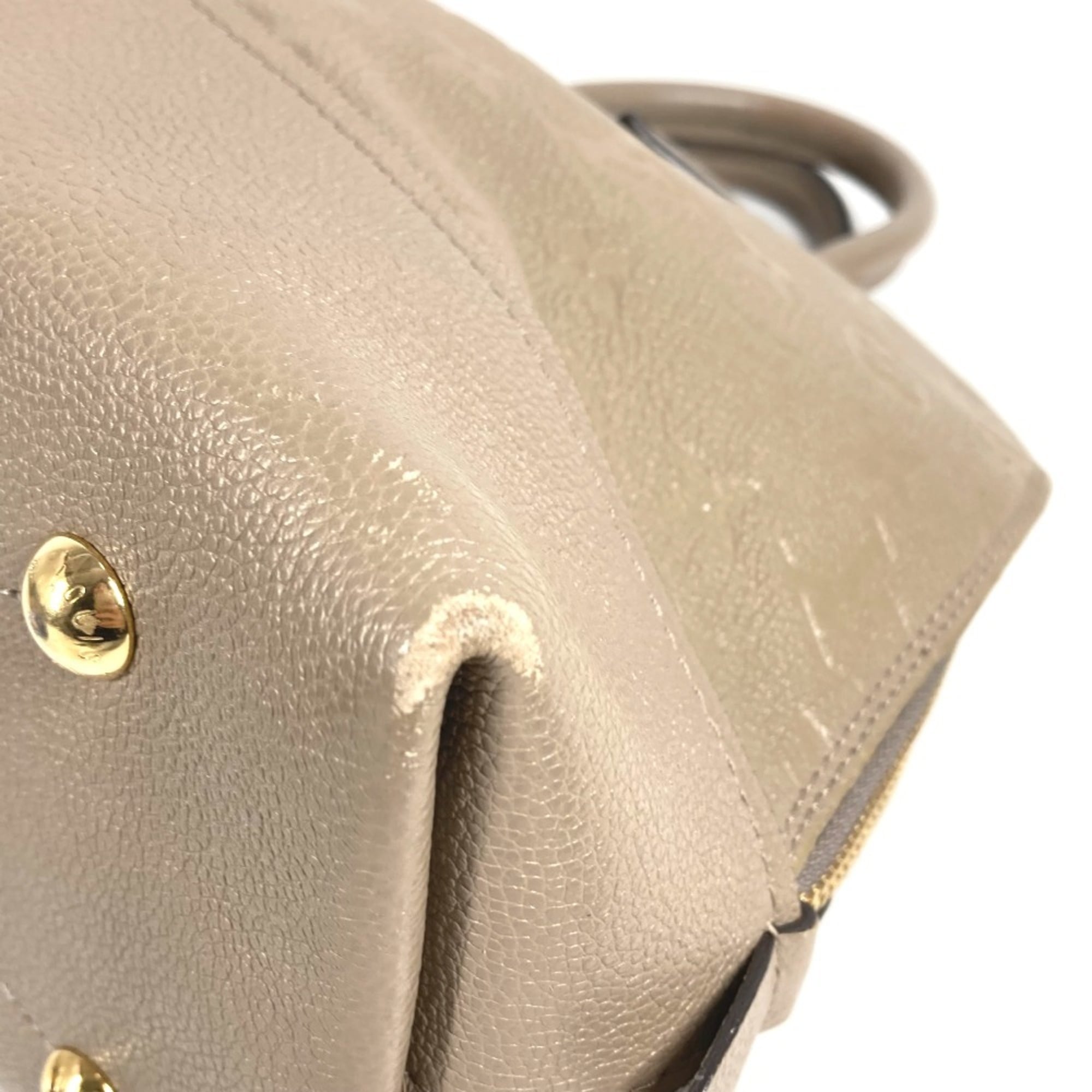 Louis Vuitton Beige Monogram Empreinte Leather Handbag Tote Bag (Pre-Owned)