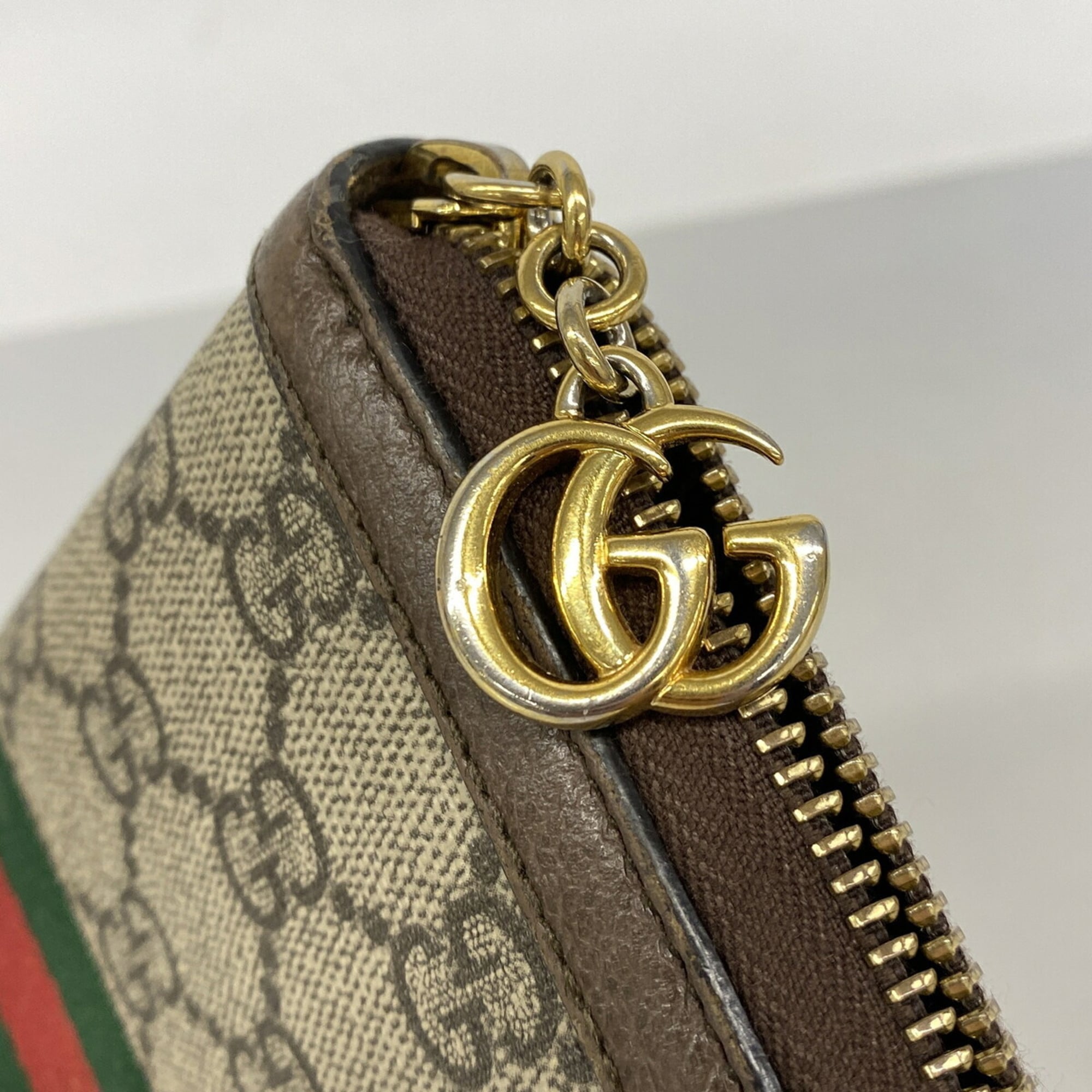 Gucci Brown Pvc Long Wallet (Bi-Fold) (Pre-Owned)