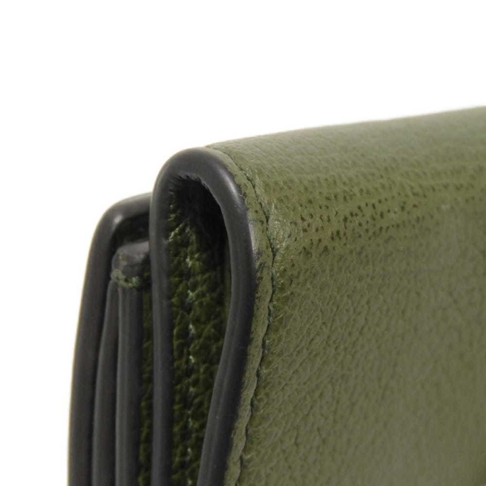 Gucci Khaki Leather Wallet (Tri-Fold) (Pre-Owned)