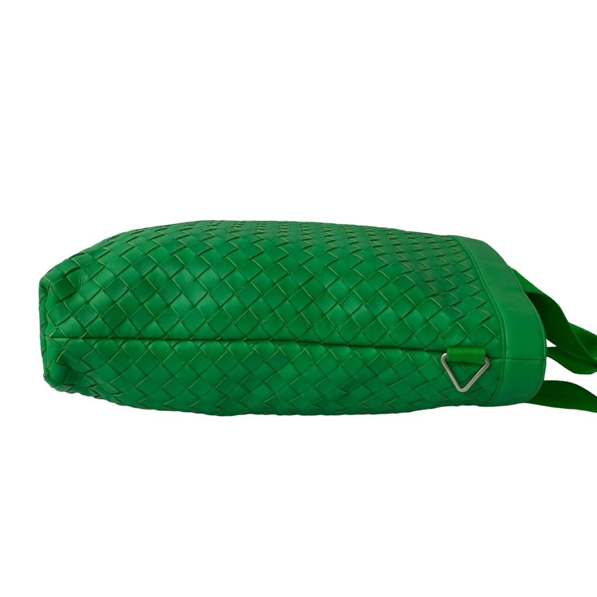 Bottega Veneta Green Leather Tote Bag (Pre-Owned)