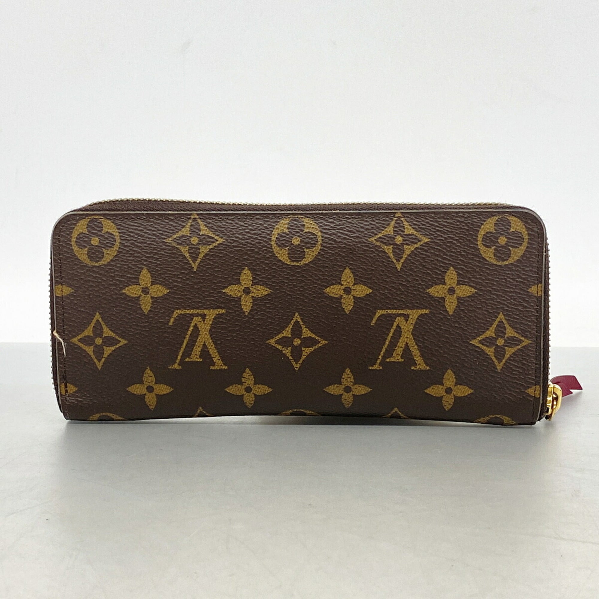 Louis Vuitton Brown Fuchsia Long Wallet (Bi-Fold) (Pre-Owned)