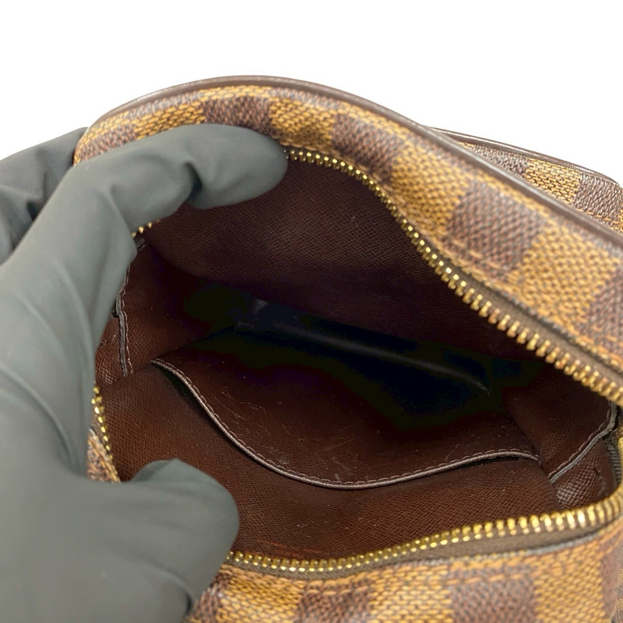 Louis Vuitton Brown Leather Pvc Pochette Shoulder Bag (Pre-Owned)