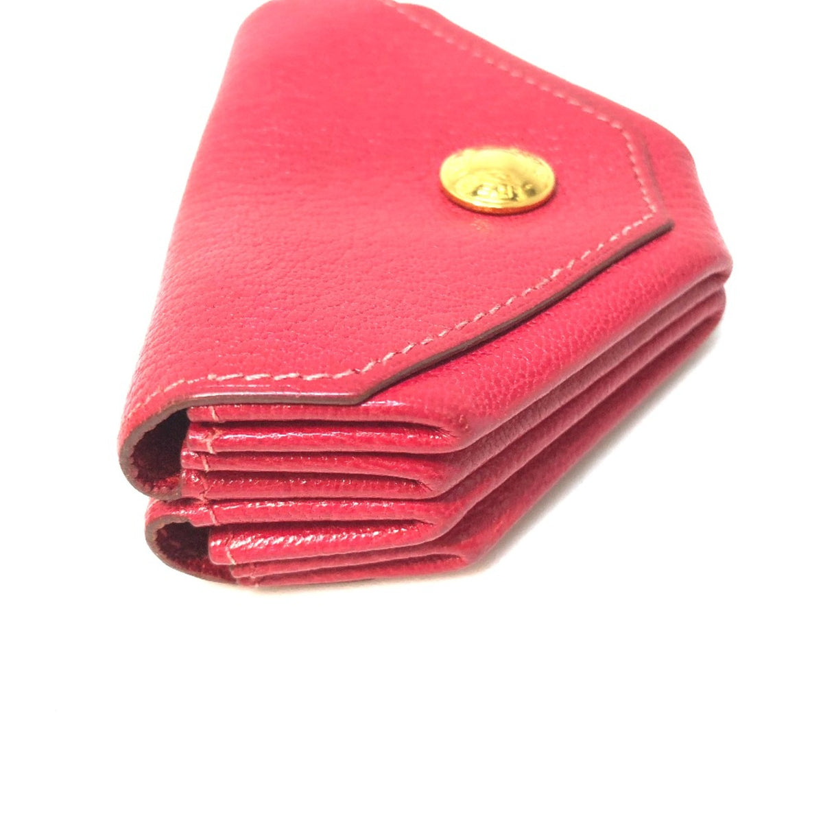 Hermes Pink Leather Coin Purse/Coin Case (Pre-Owned)