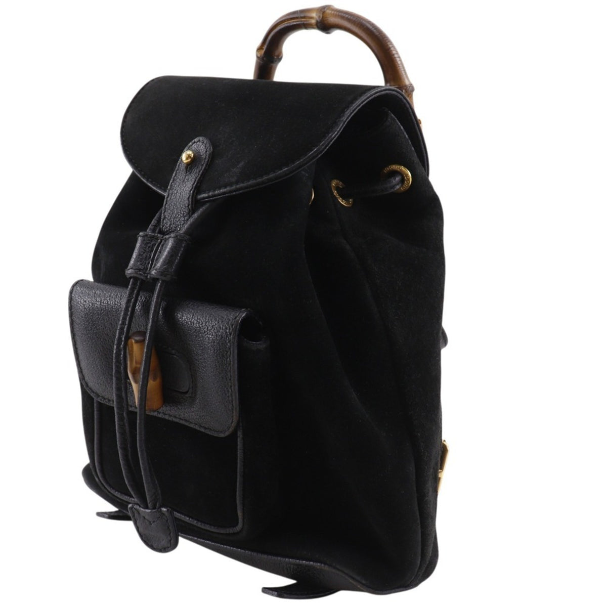 Gucci Black Suede Backpack (Pre-Owned)