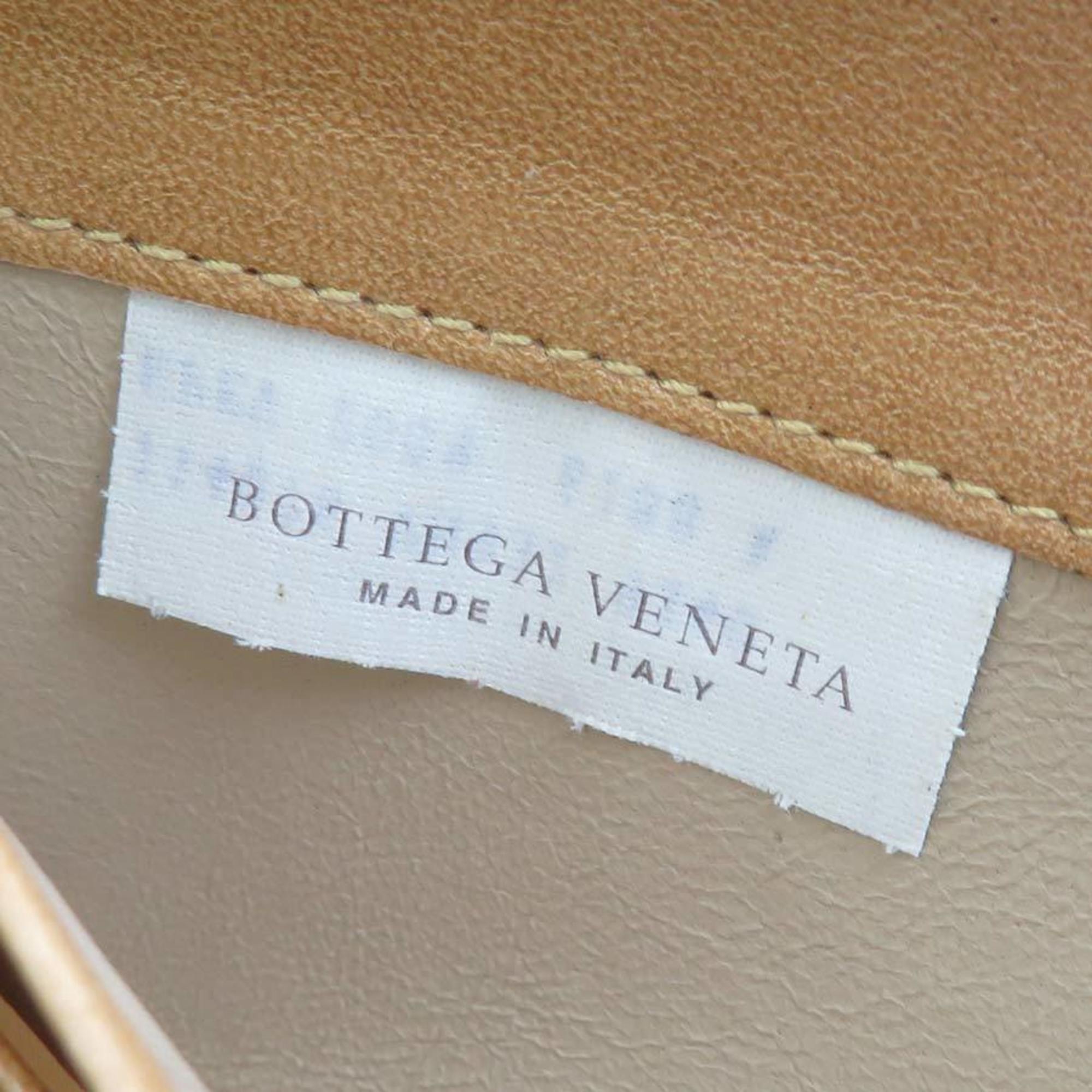 Bottega Veneta Light Brown Intrecciato Long Wallet (Bi-Fold) (Pre-Owned)