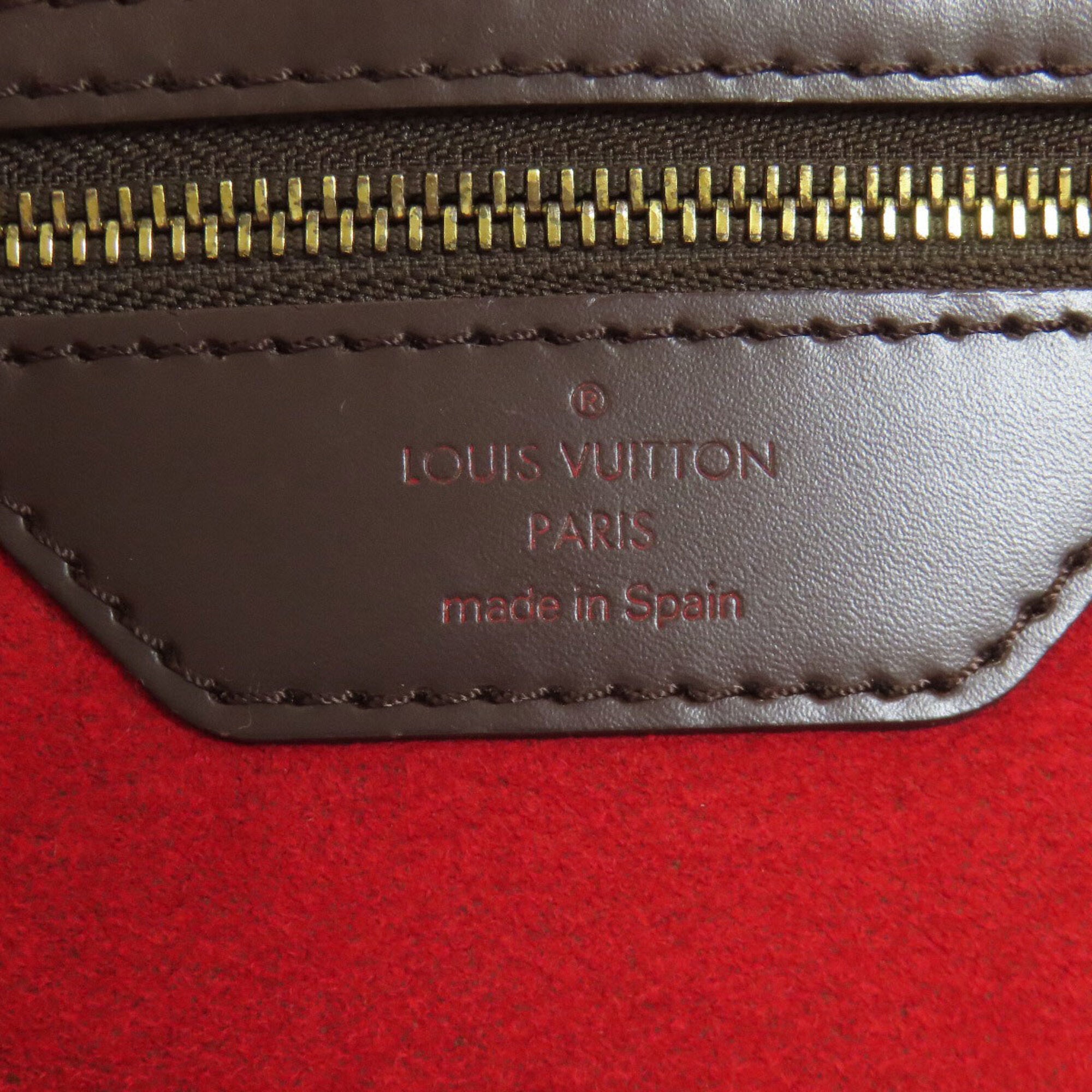 Louis Vuitton Damier Damier Canvas Ebene Damier Canvas Tote Bag (Pre-Owned)
