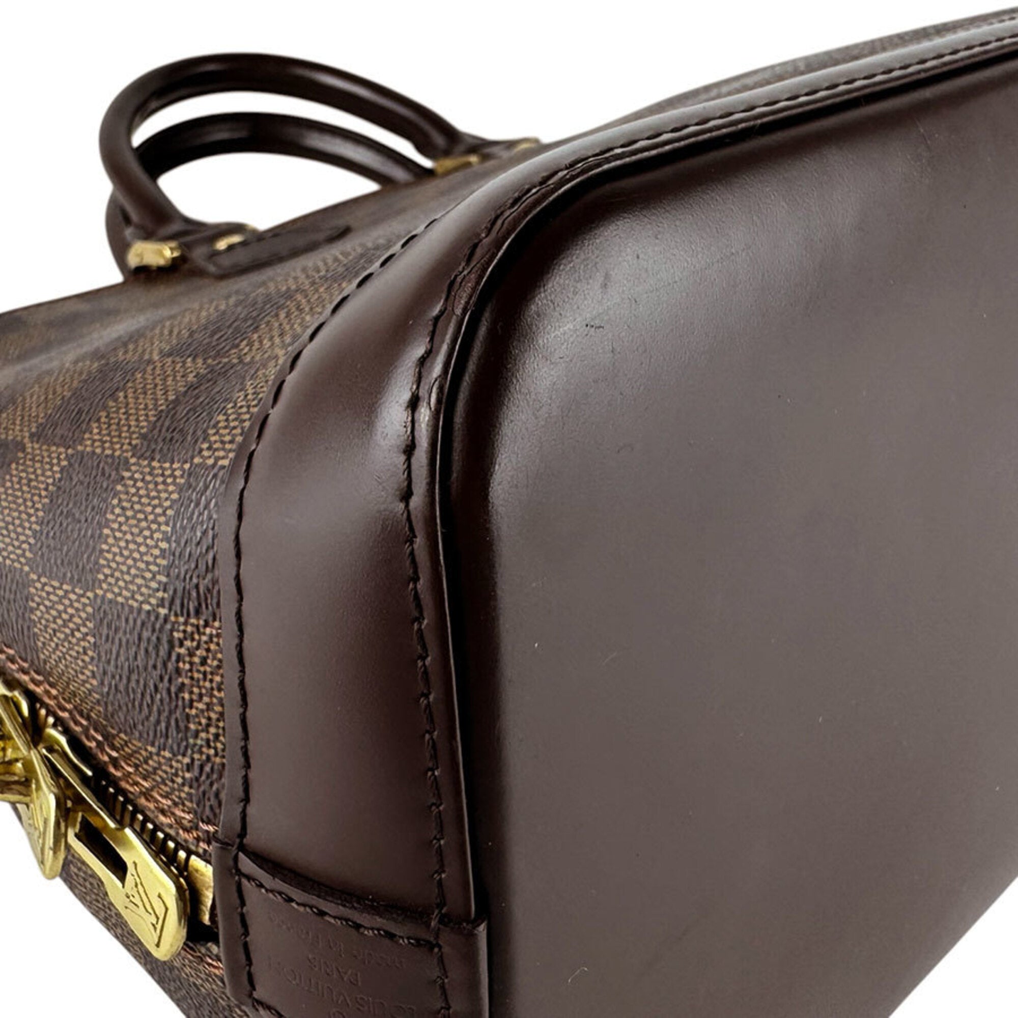 Louis Vuitton Damier Canvas Ebene Damier Canvas Handbag (Pre-Owned)