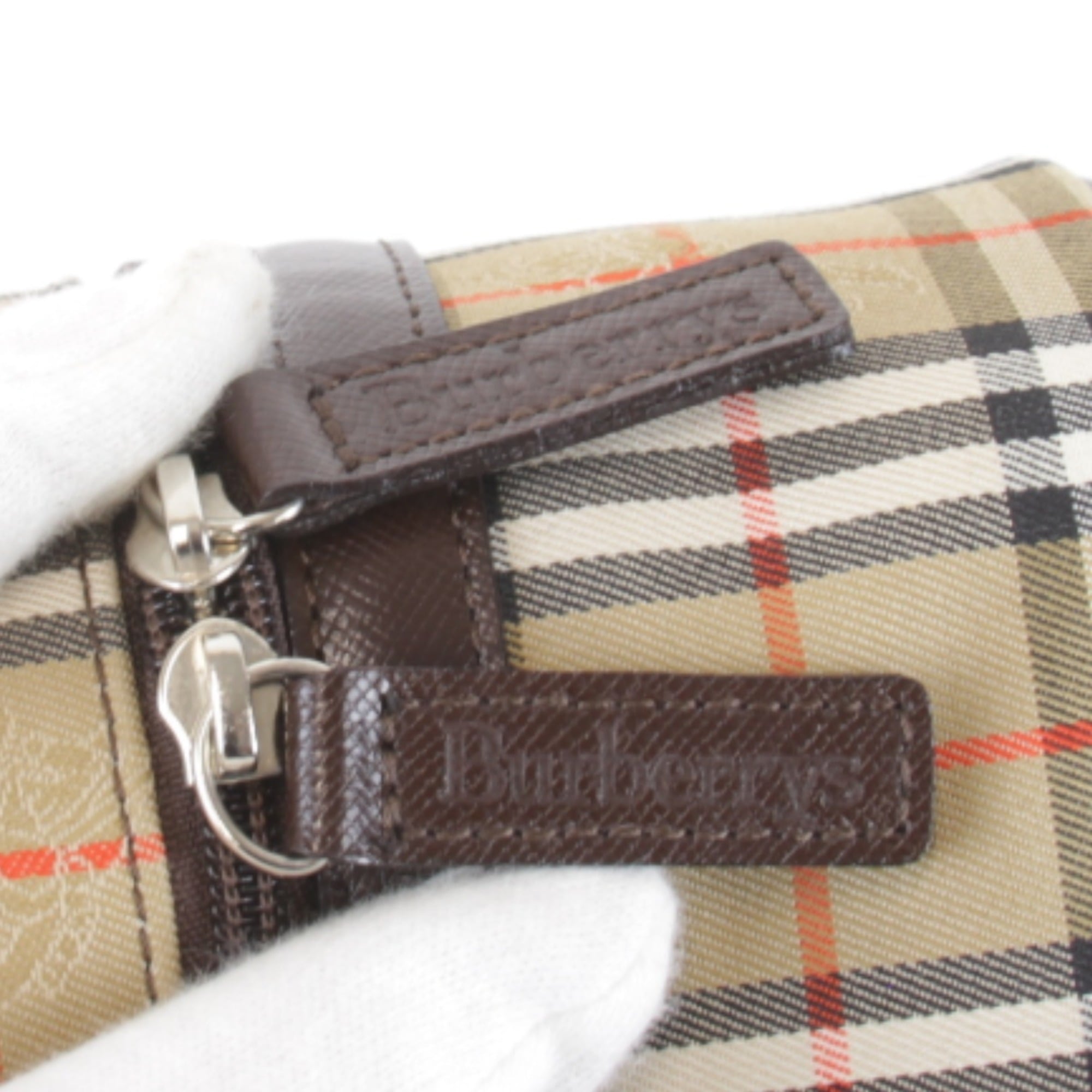 Burberry Beige Canvas Pouch (Pre-Owned)
