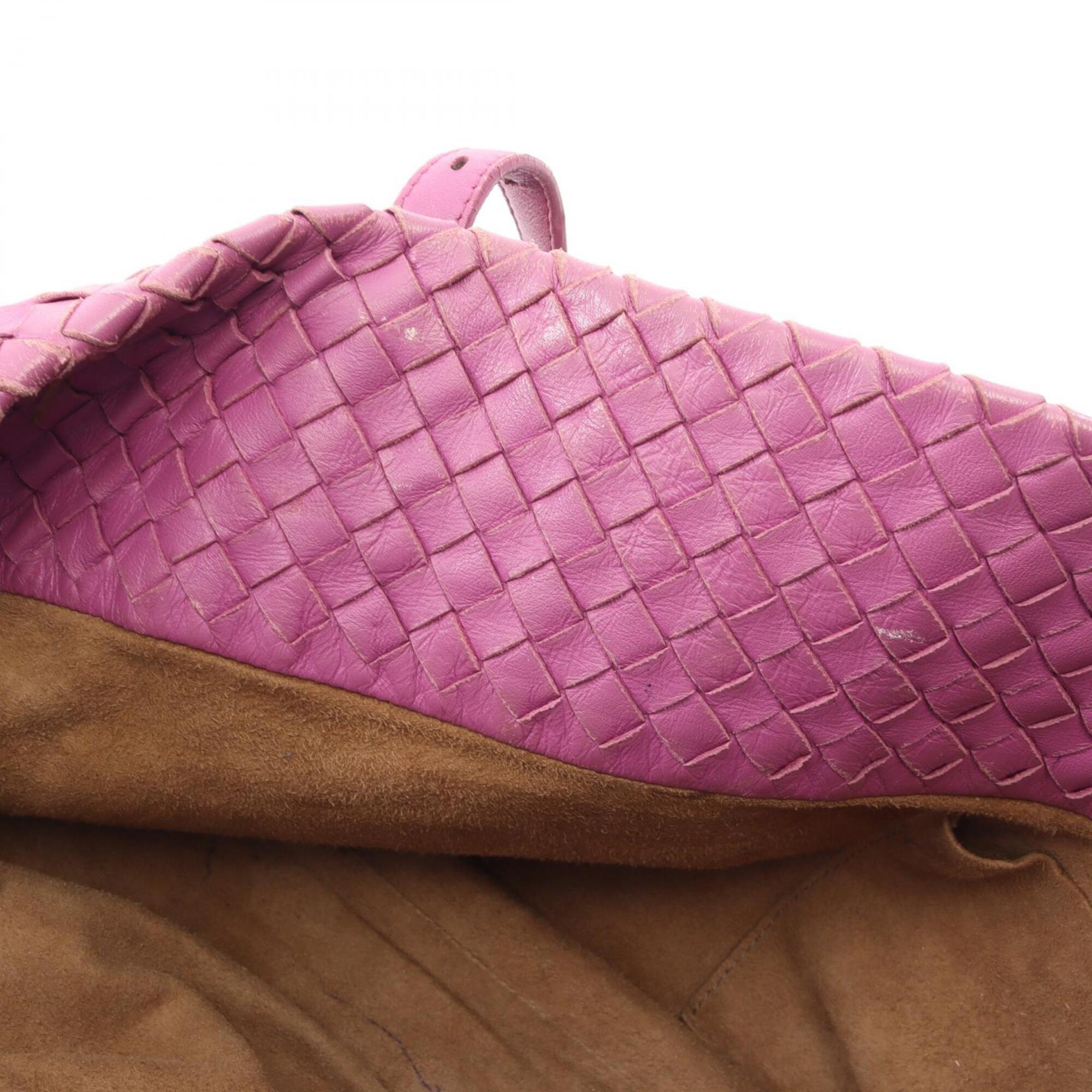 Bottega Veneta Purple Intrecciato Handbag Tote Bag (Pre-Owned)