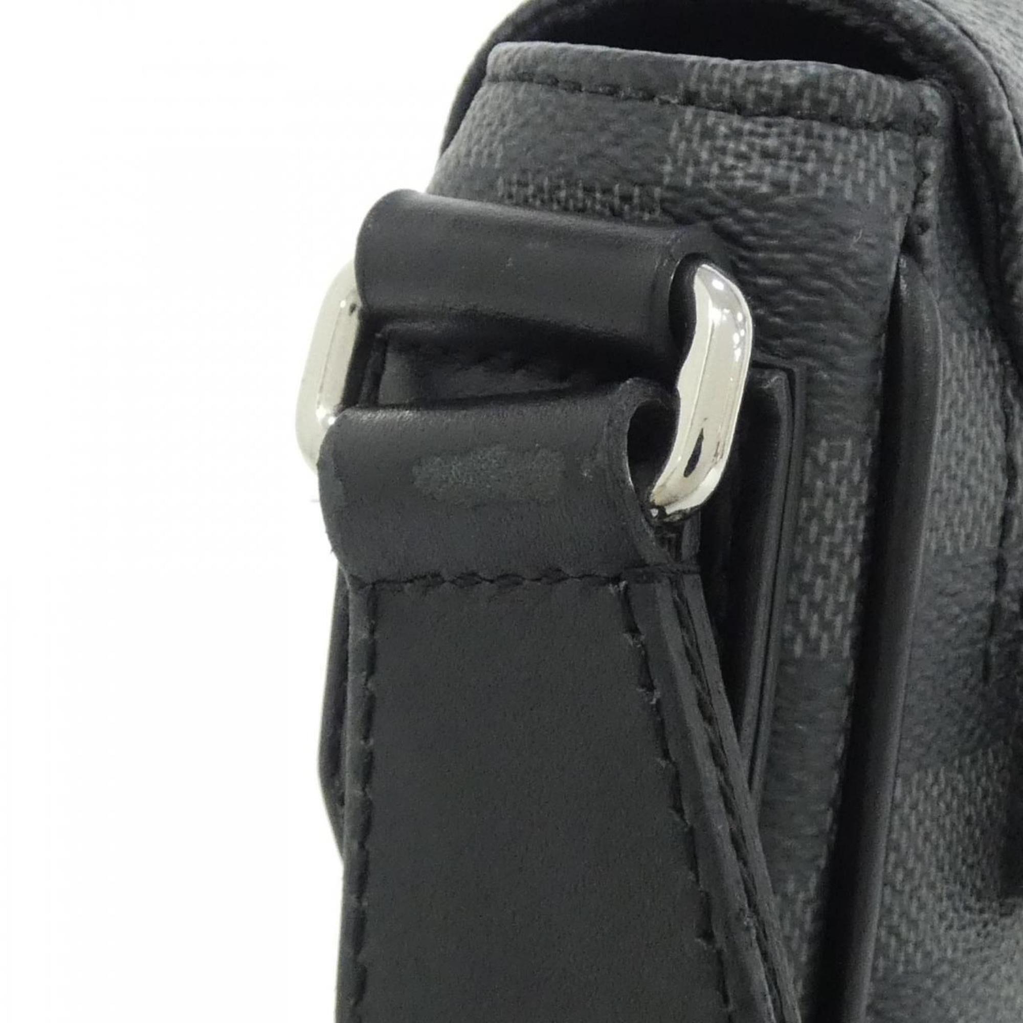Louis Vuitton Graphite Coated Canvas Shoulder Bag (Pre-Owned)