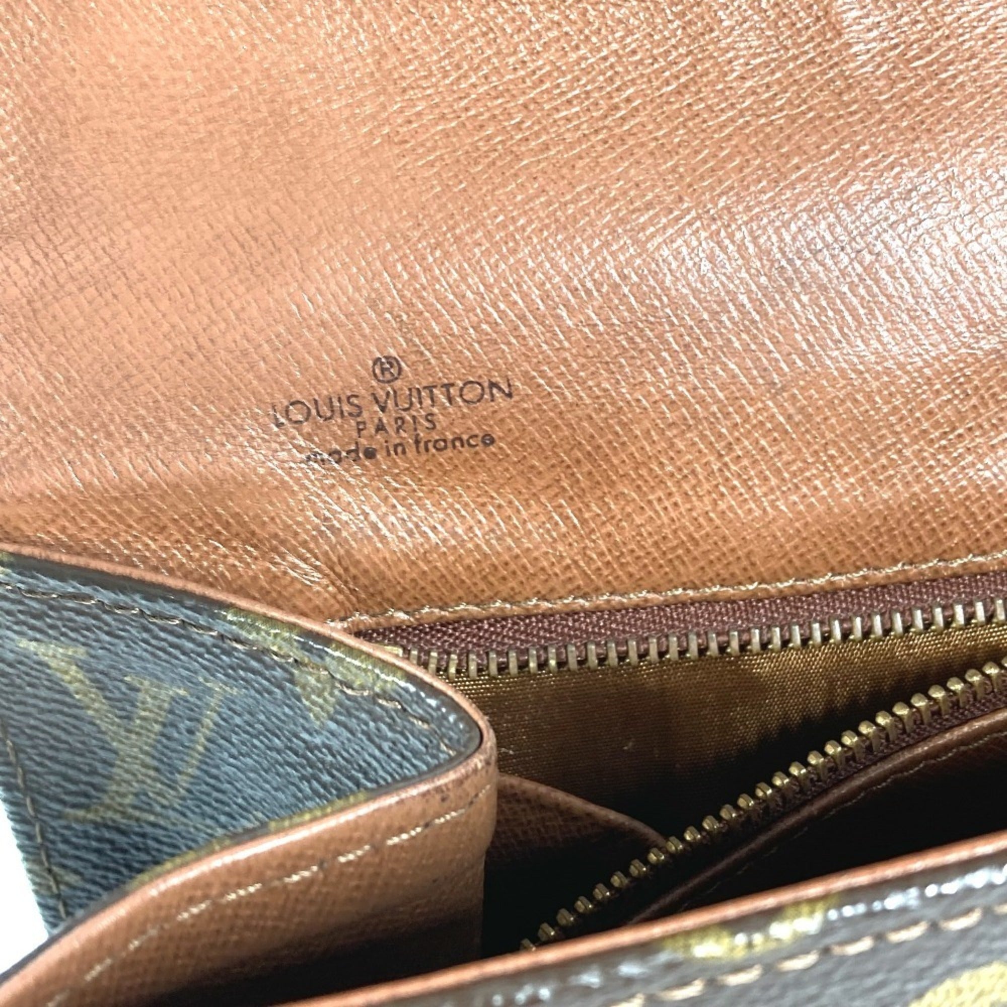 Louis Vuitton Brown Monogram Canvas Clutch Bag Pochette Pouch (Pre-Owned)