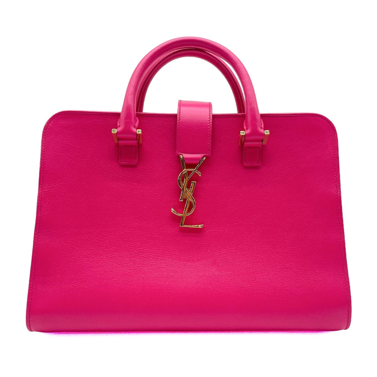 Saint Laurent Pink Leather Handbag (Pre-Owned)