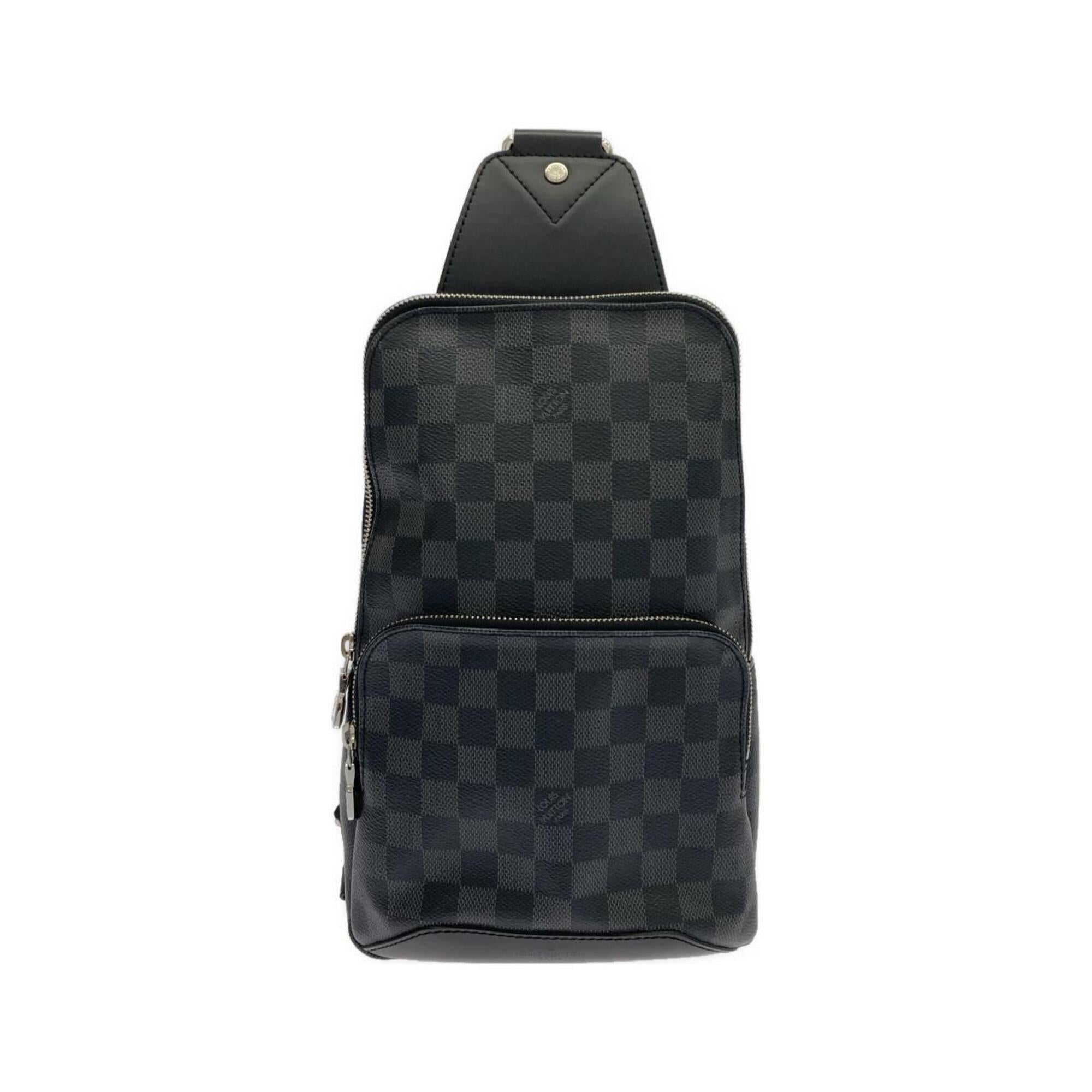 Louis Vuitton Graphite Coated Canvas Shoulder Bag (Pre-Owned)