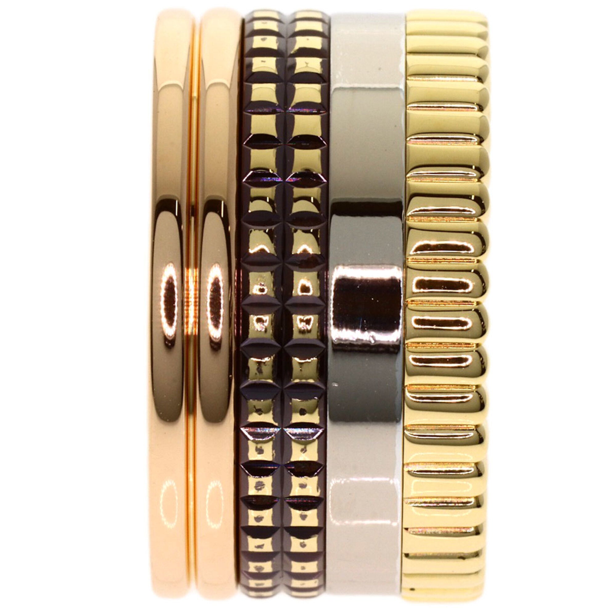 Boucheron Yellow Gold (18K) Pink Gold (18K) White Gold (18K) Band Ring (Pre-Owned)