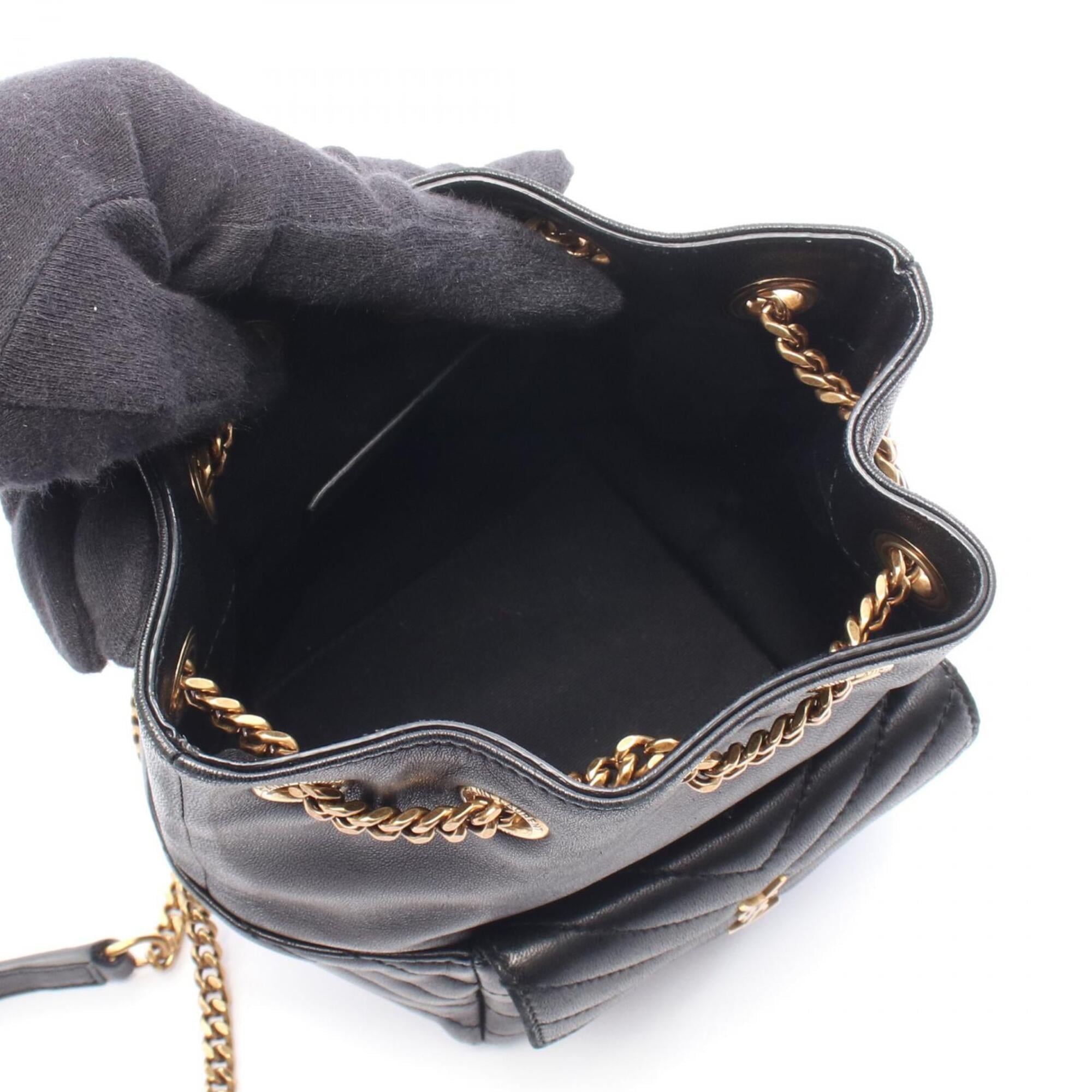 Saint Laurent Black Leather Handbag Shoulder Bag (Pre-Owned)