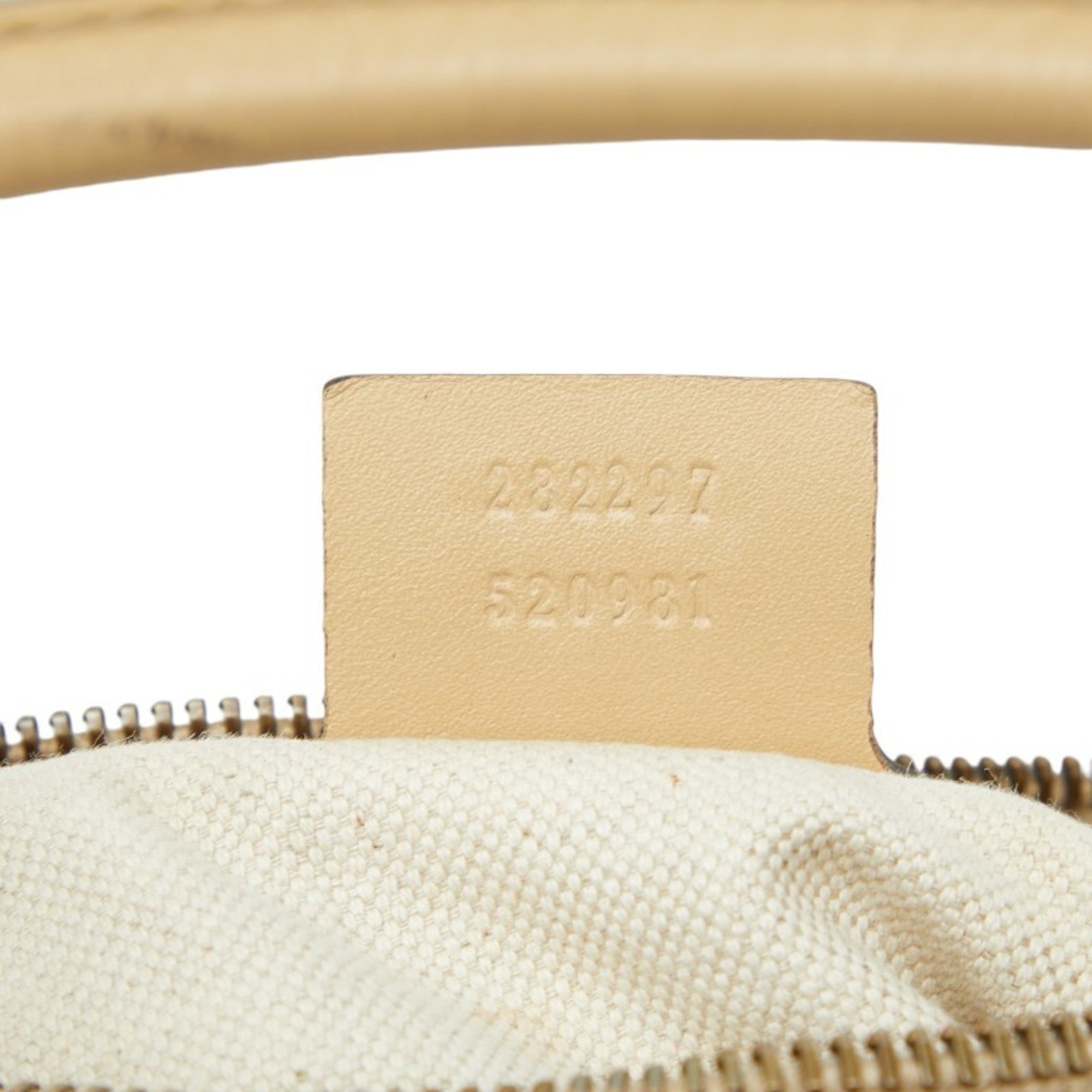 Gucci Beige Gg Leather Leather Handbag (Pre-Owned)